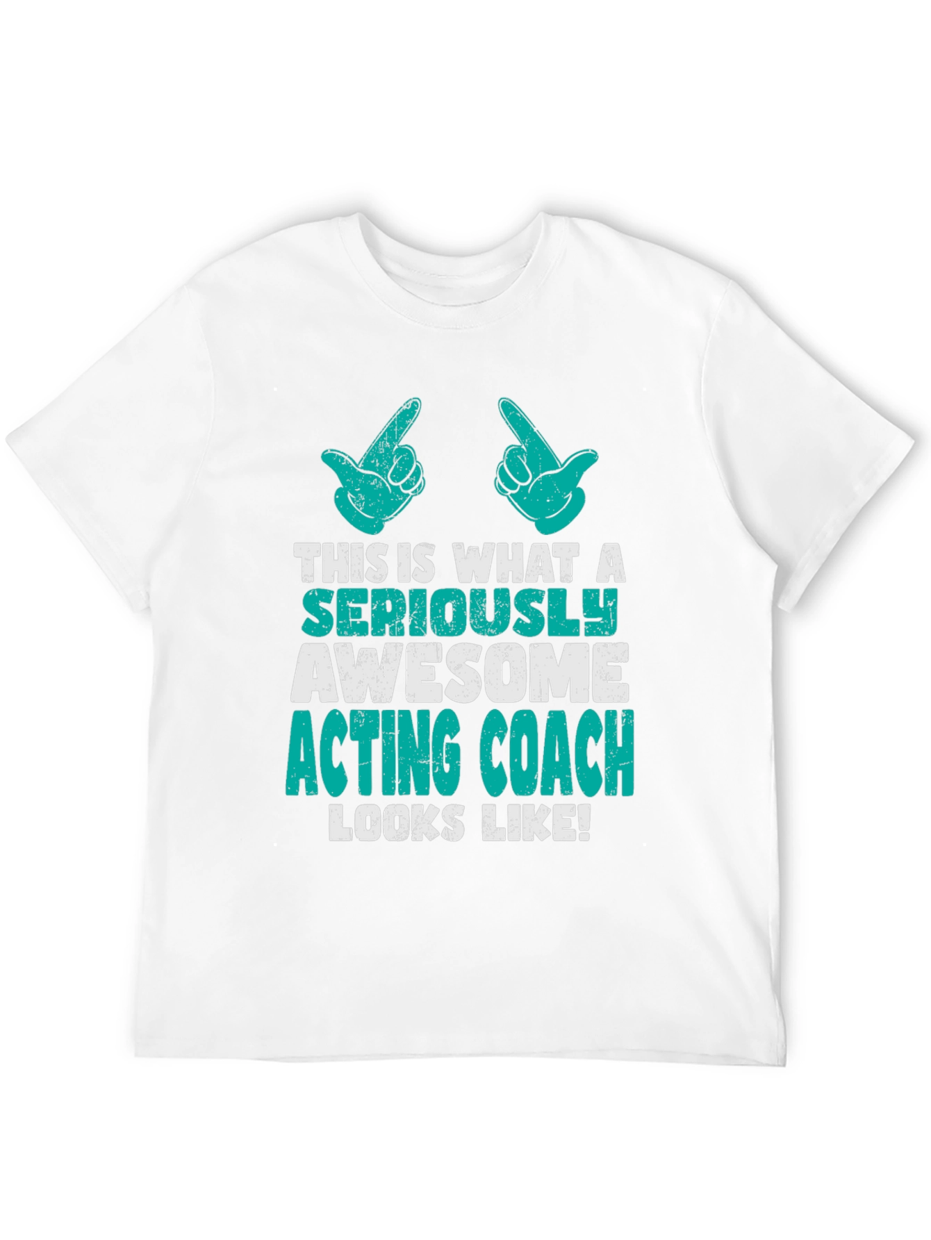 Awesome Acting Coach Graphic Tee - Black Cotton T-Shirt