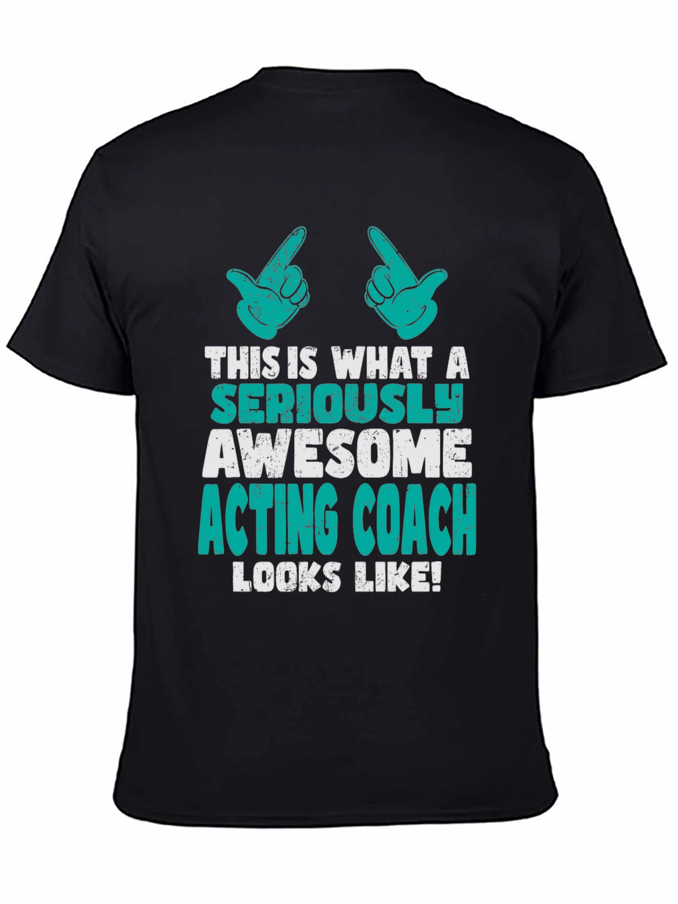 Awesome Acting Coach Graphic Tee - Black Cotton T-Shirt