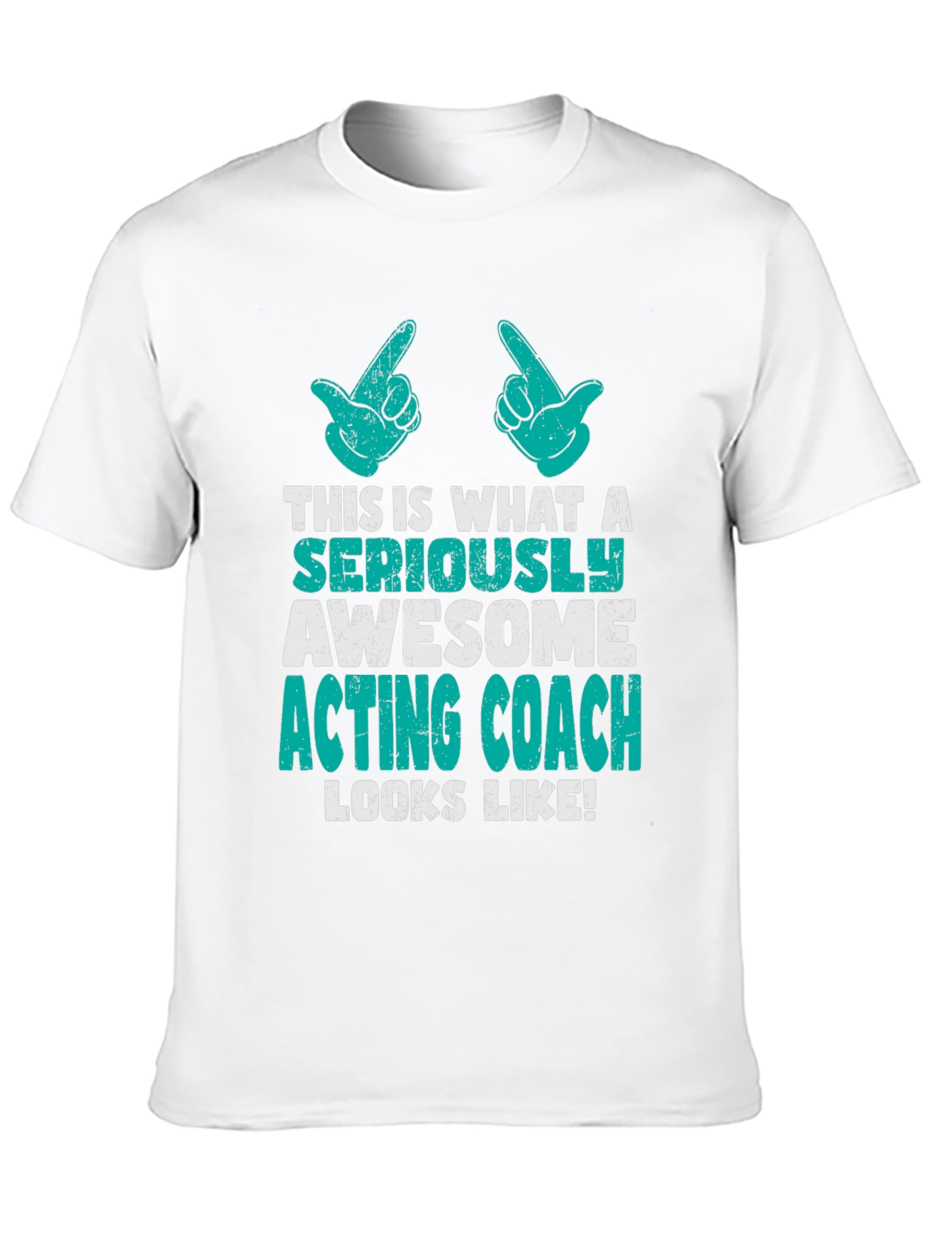 Awesome Acting Coach Graphic Tee - Black Cotton T-Shirt