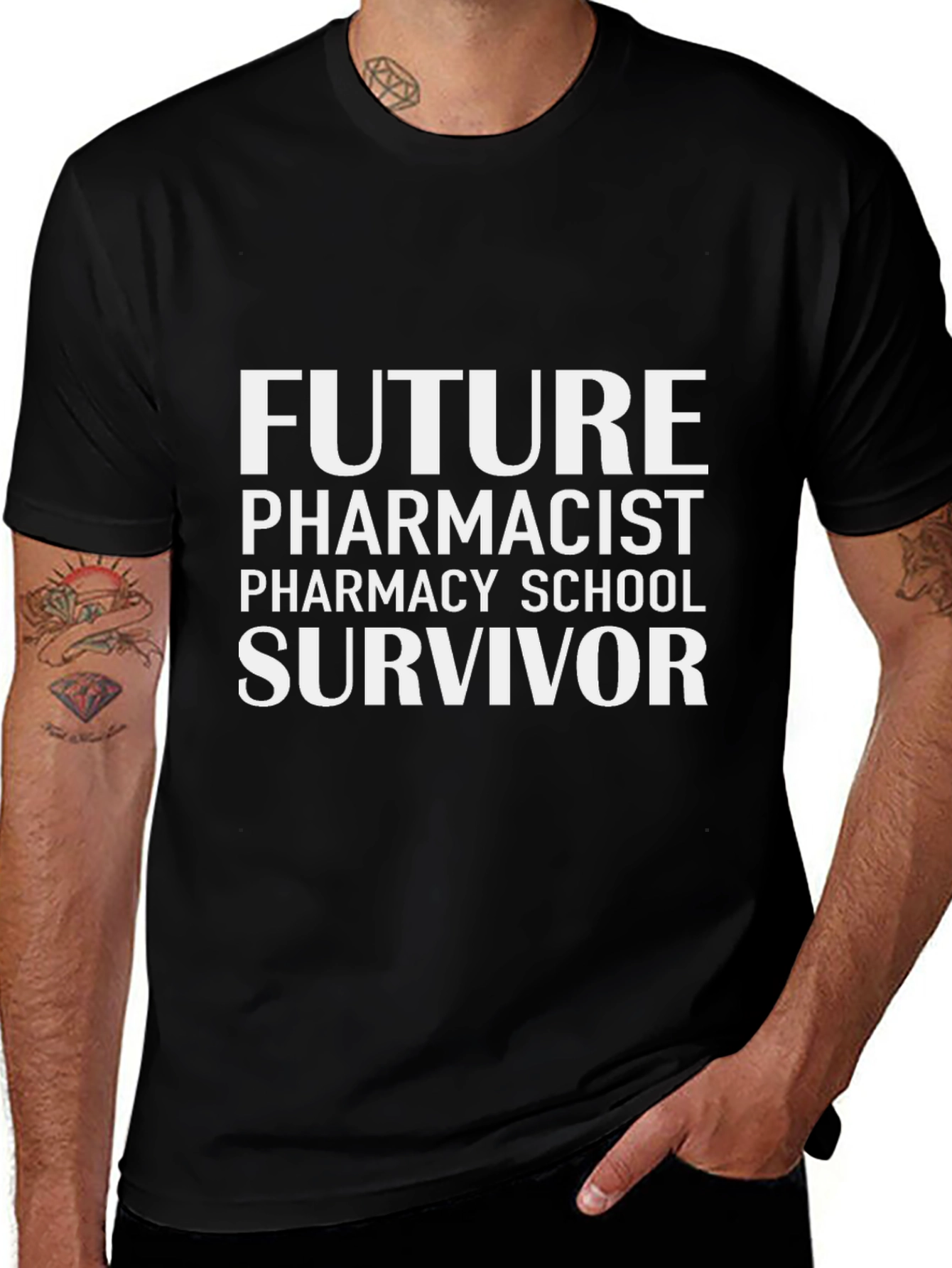 Future Pharmacist Survivor Black T-Shirt