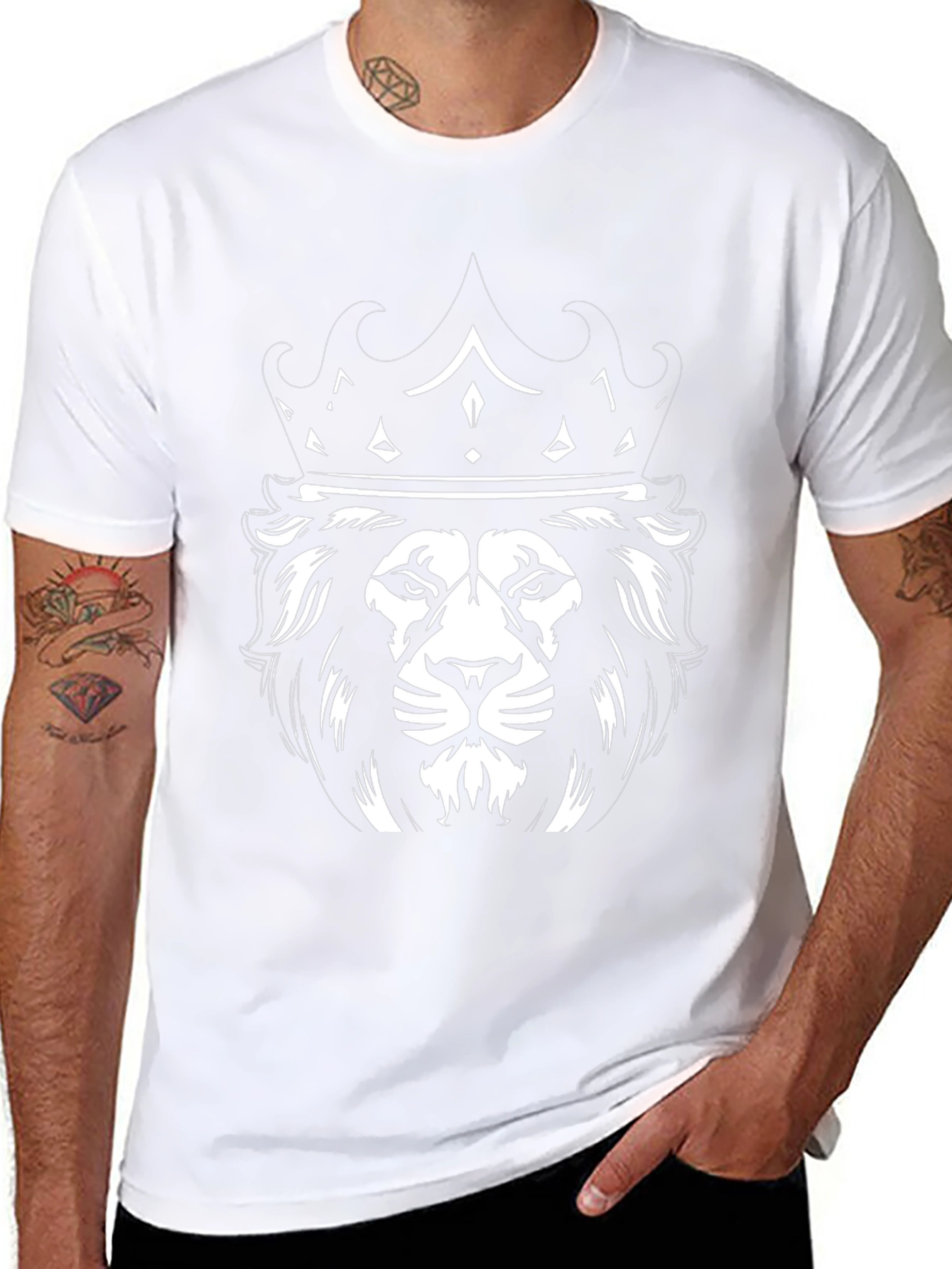 Lion King Graphic Tee - Black Cotton T-Shirt