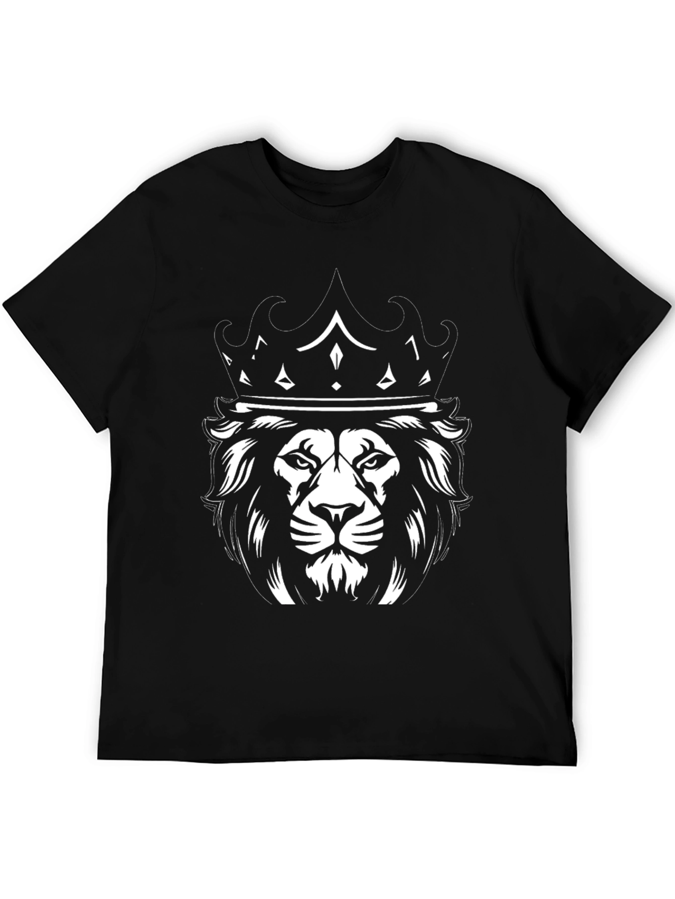 Lion King Graphic Tee - Black Cotton T-Shirt