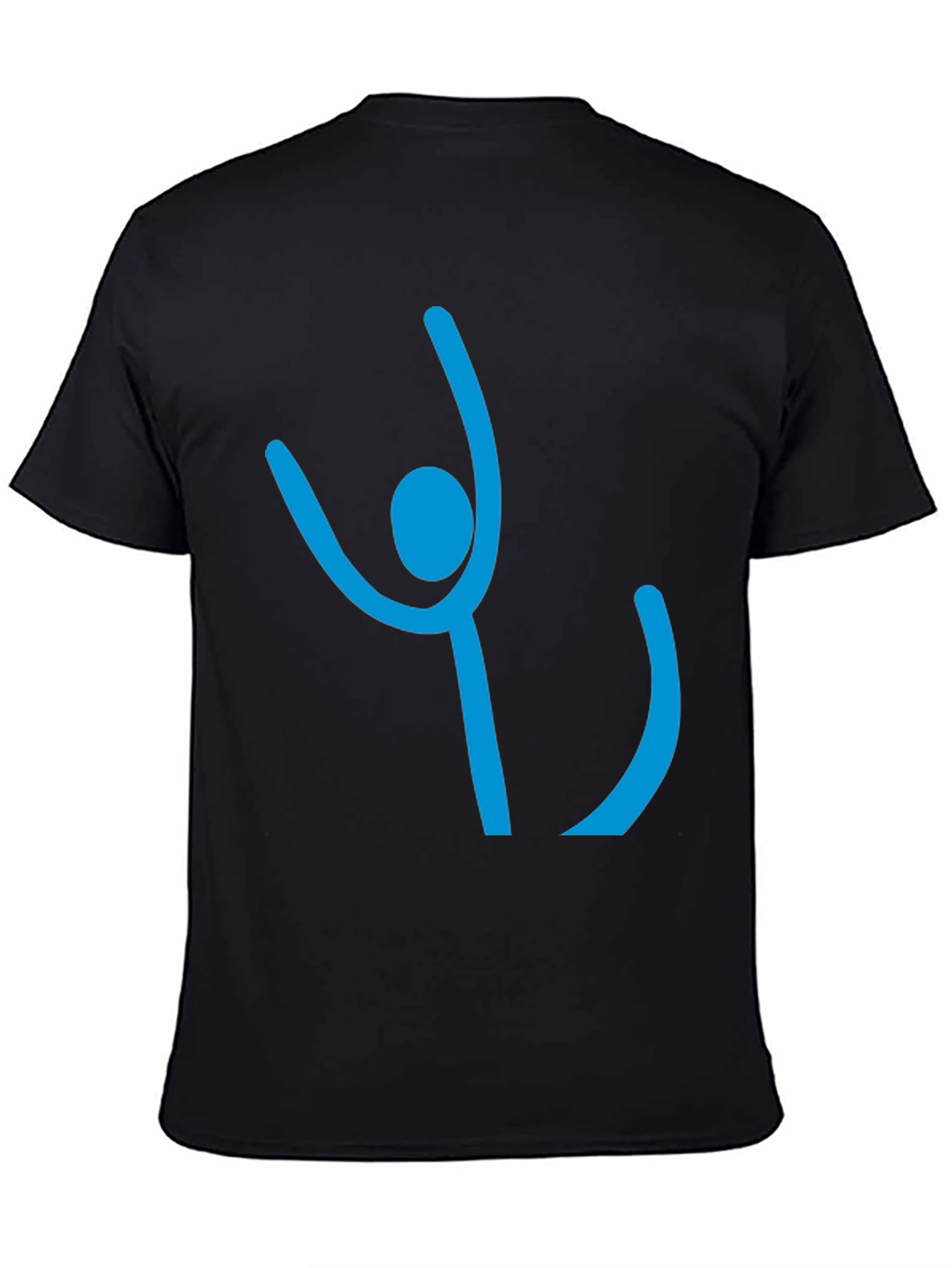 Abstract Gymnast Black T-Shirt
