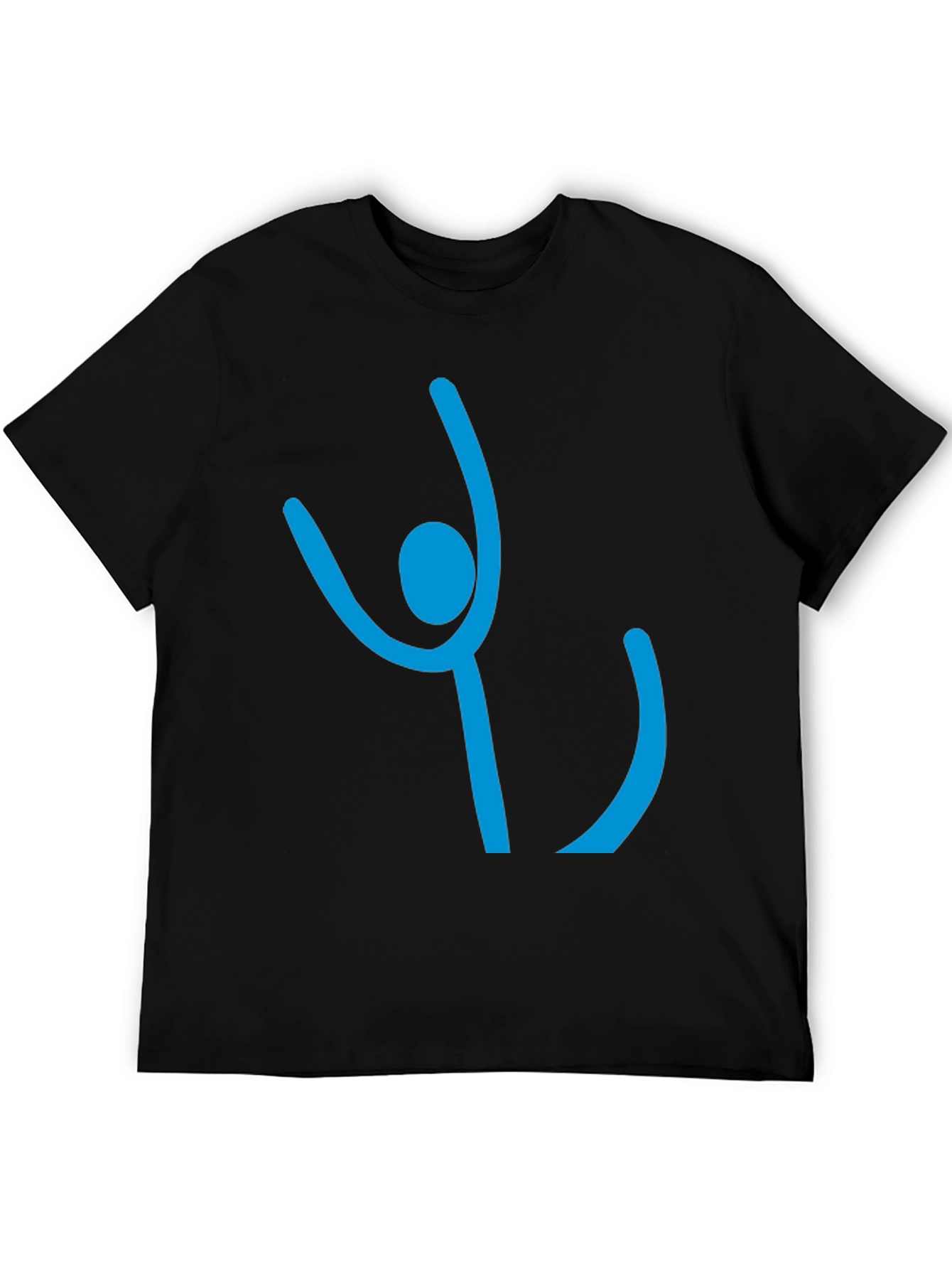 Abstract Gymnast Black T-Shirt