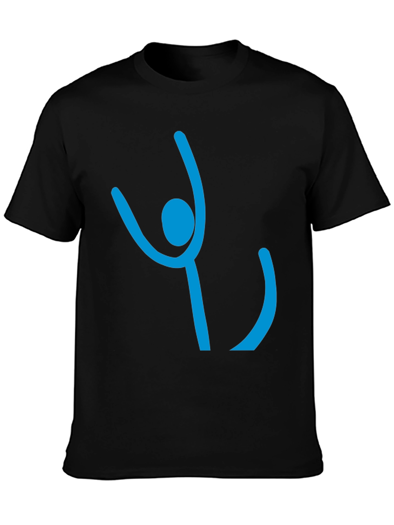 Abstract Gymnast Black T-Shirt