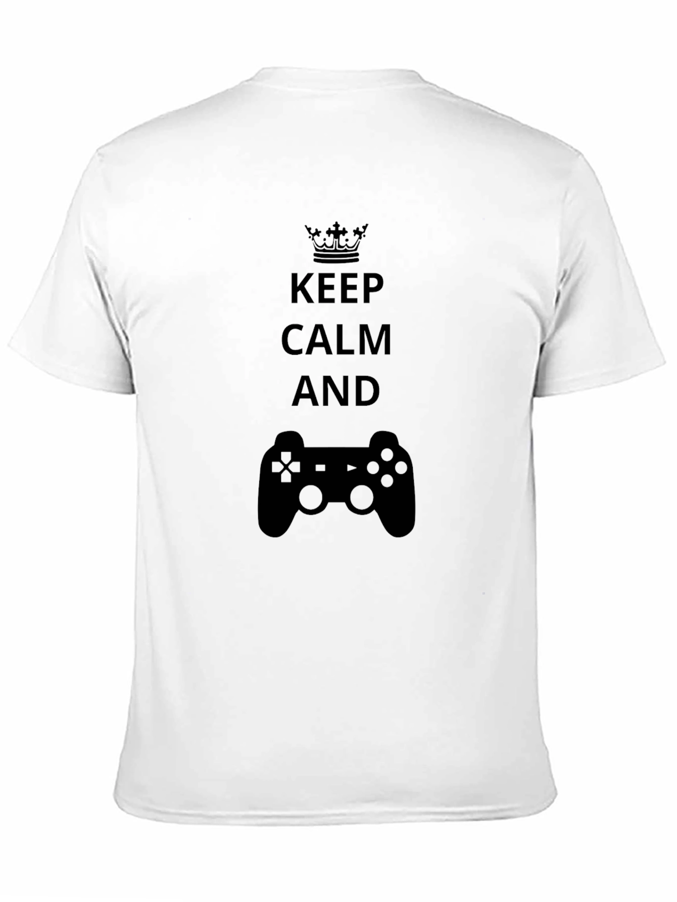 Keep Calm and Game On Black T-Shirt