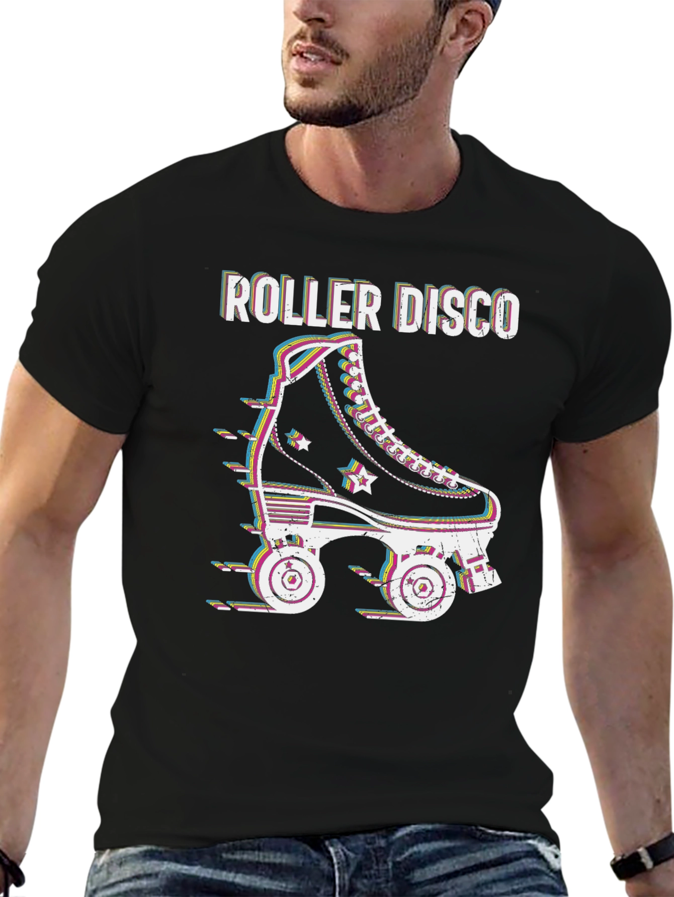 Retro Roller Disco Graphic Tee