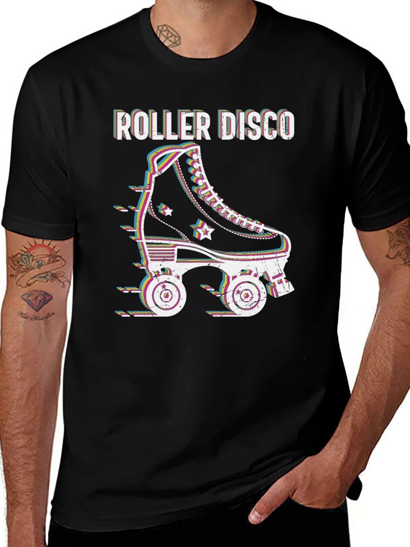 Retro Roller Disco Graphic Tee