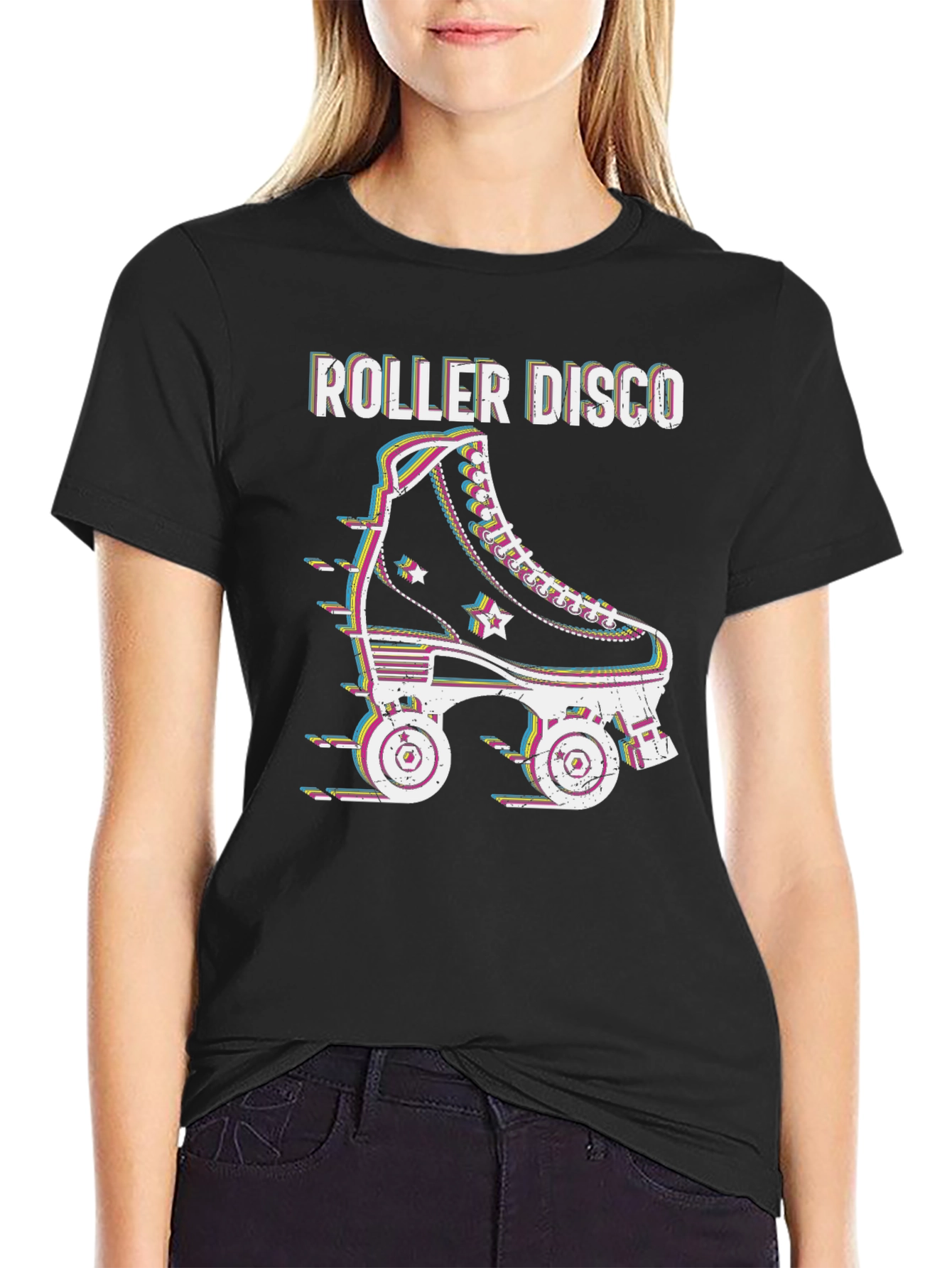 Retro Roller Disco Graphic Tee