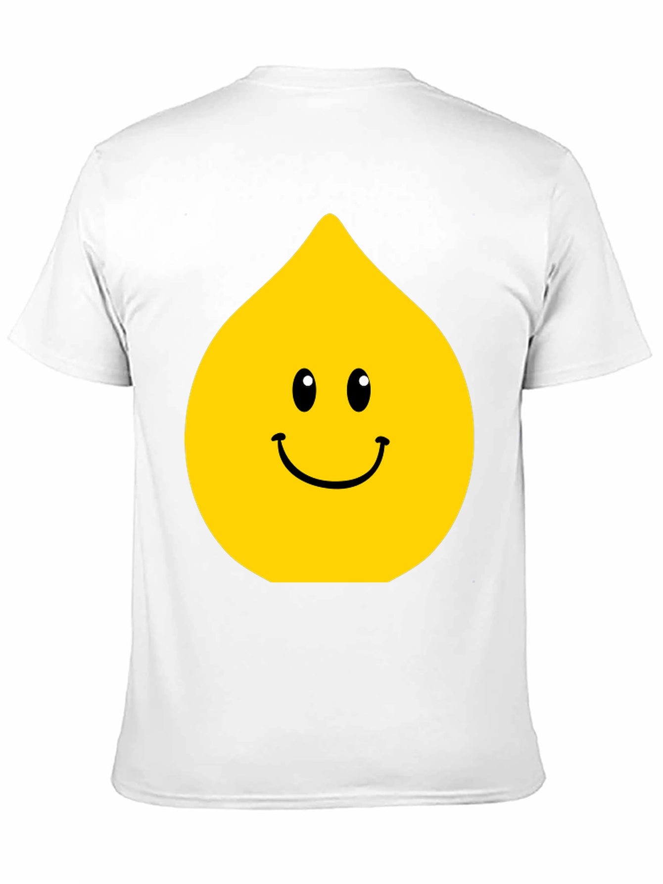 Funny Smiley Face Drop Graphic Black T-Shirt