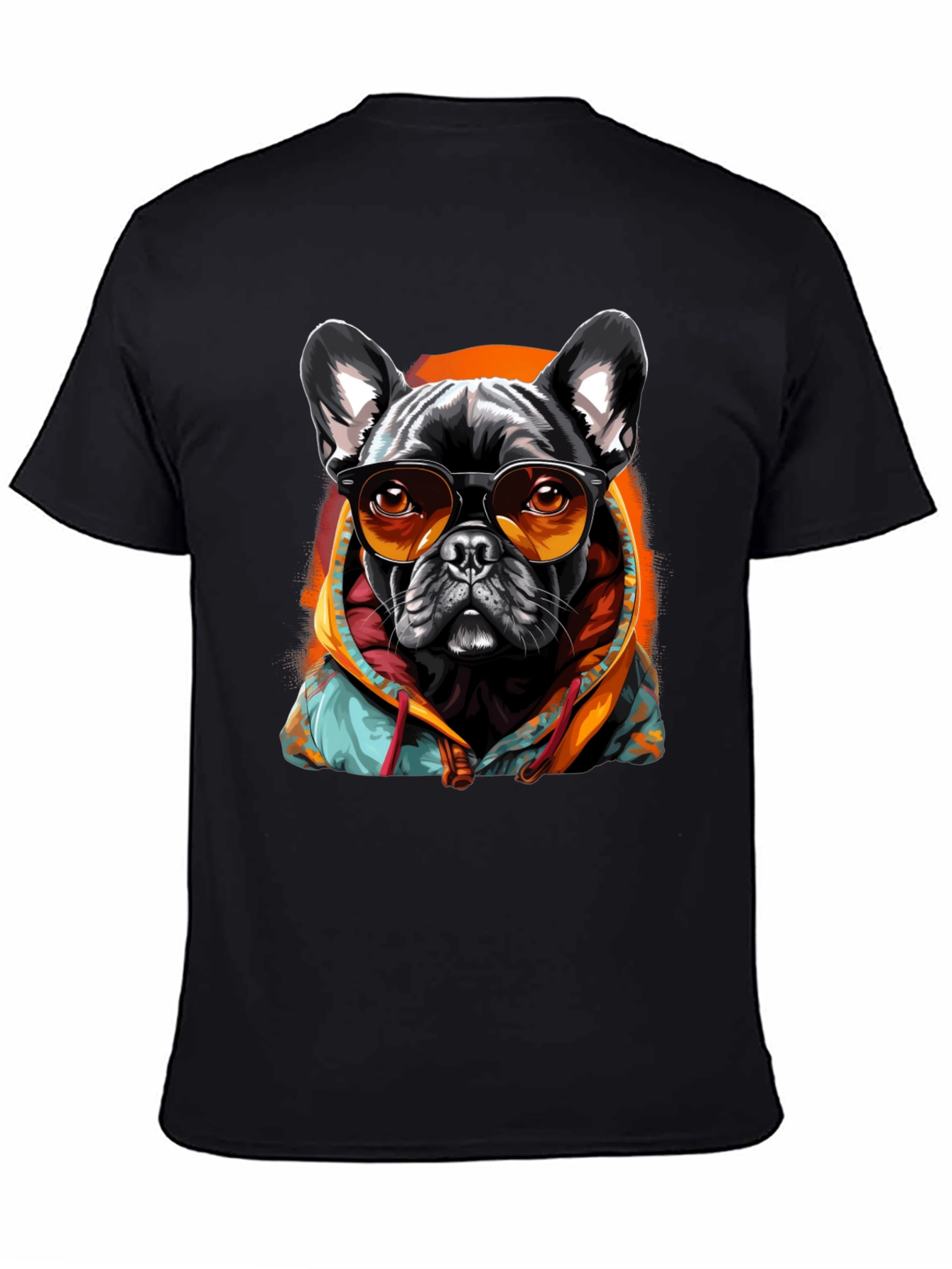 Cool French Bulldog Hoodie T-Shirt – Funny Dog Streetwear Graphic Tee