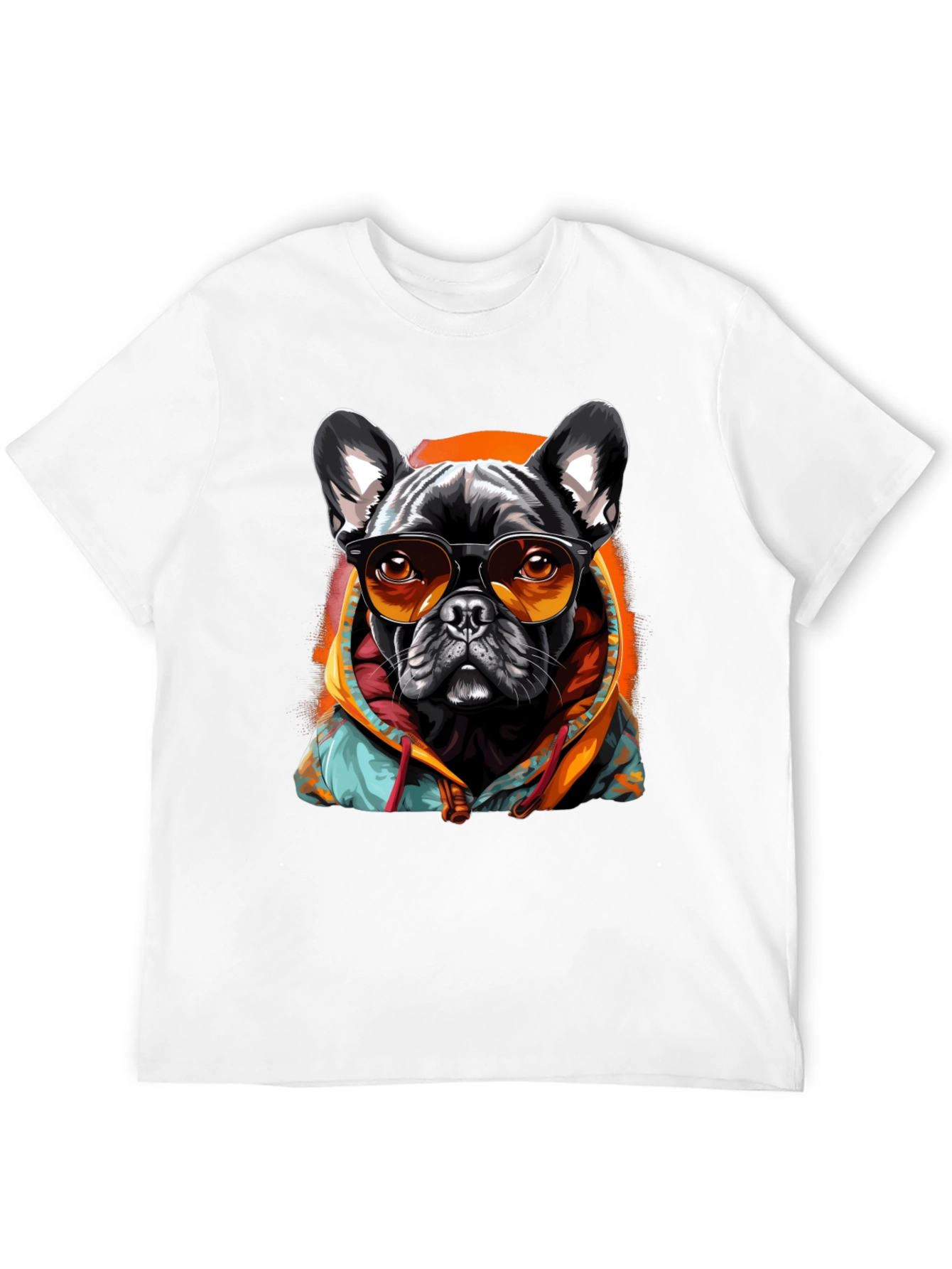 Cool French Bulldog Hoodie T-Shirt – Funny Dog Streetwear Graphic Tee