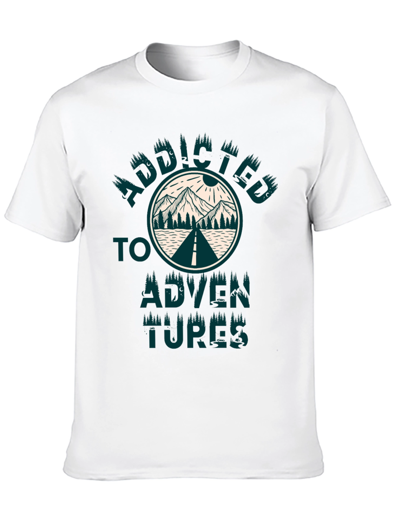 Addicted to Adventures Graphic Tee - Black