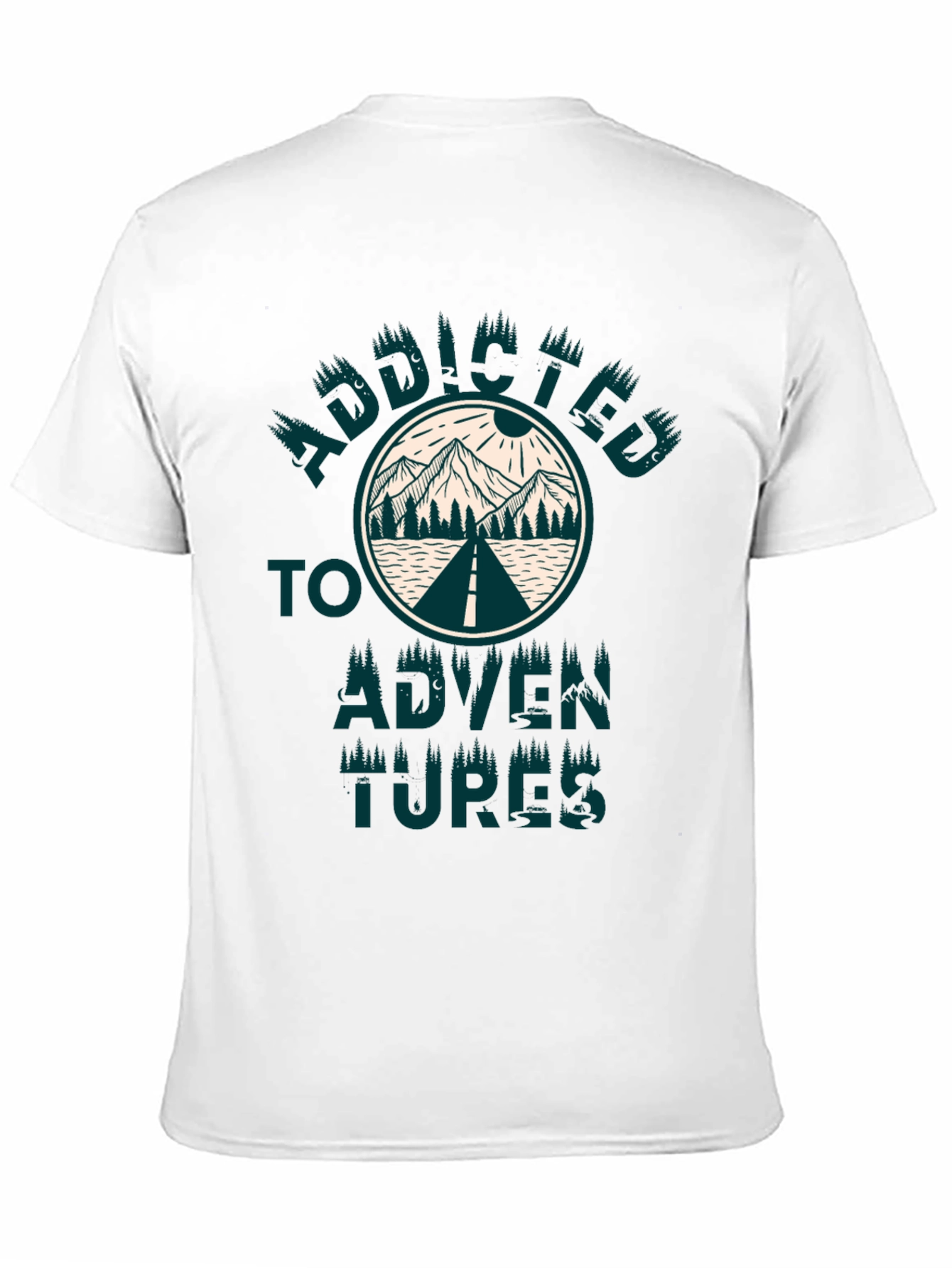 Addicted to Adventures Graphic Tee - Black