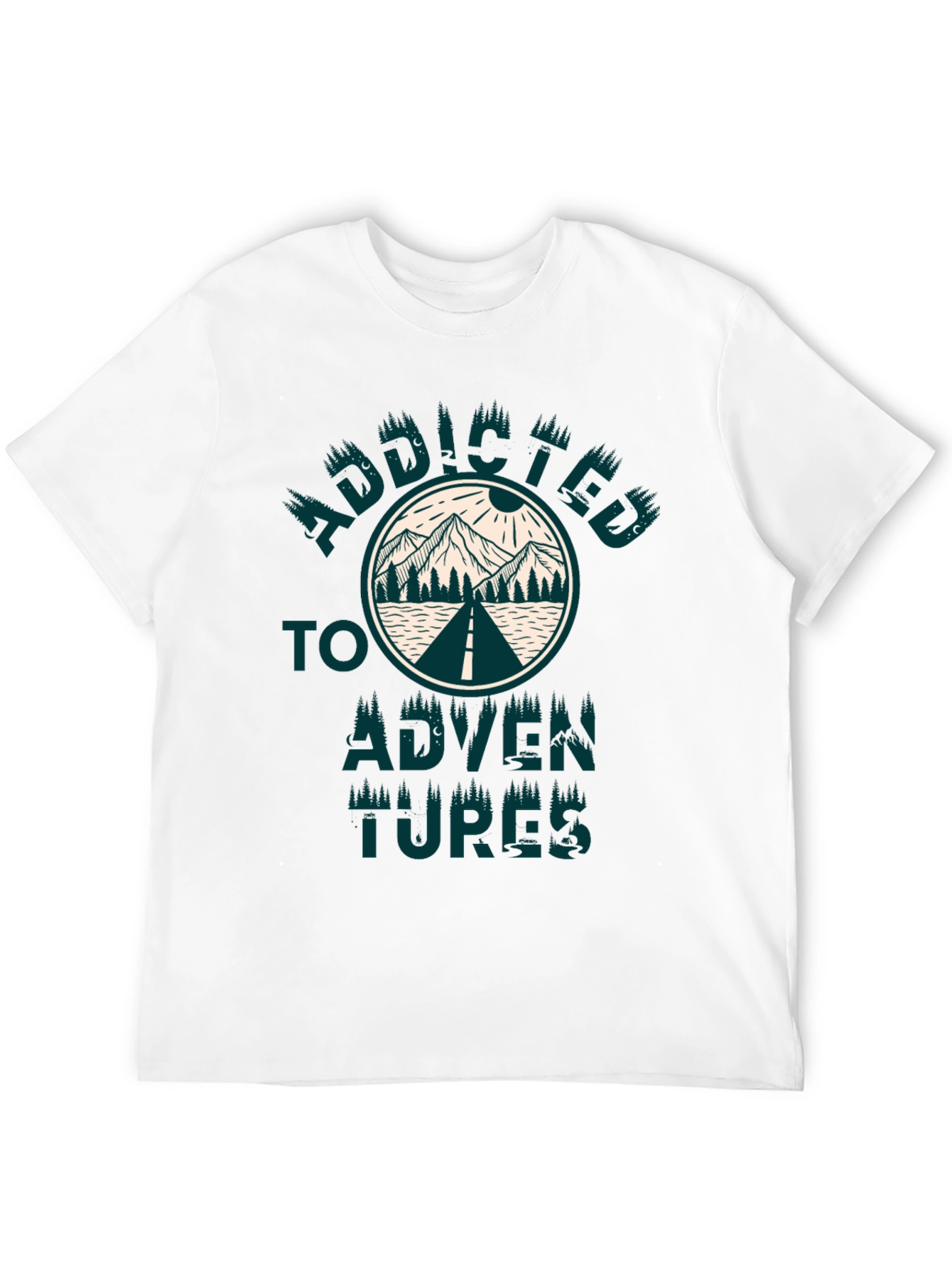 Addicted to Adventures Graphic Tee - Black