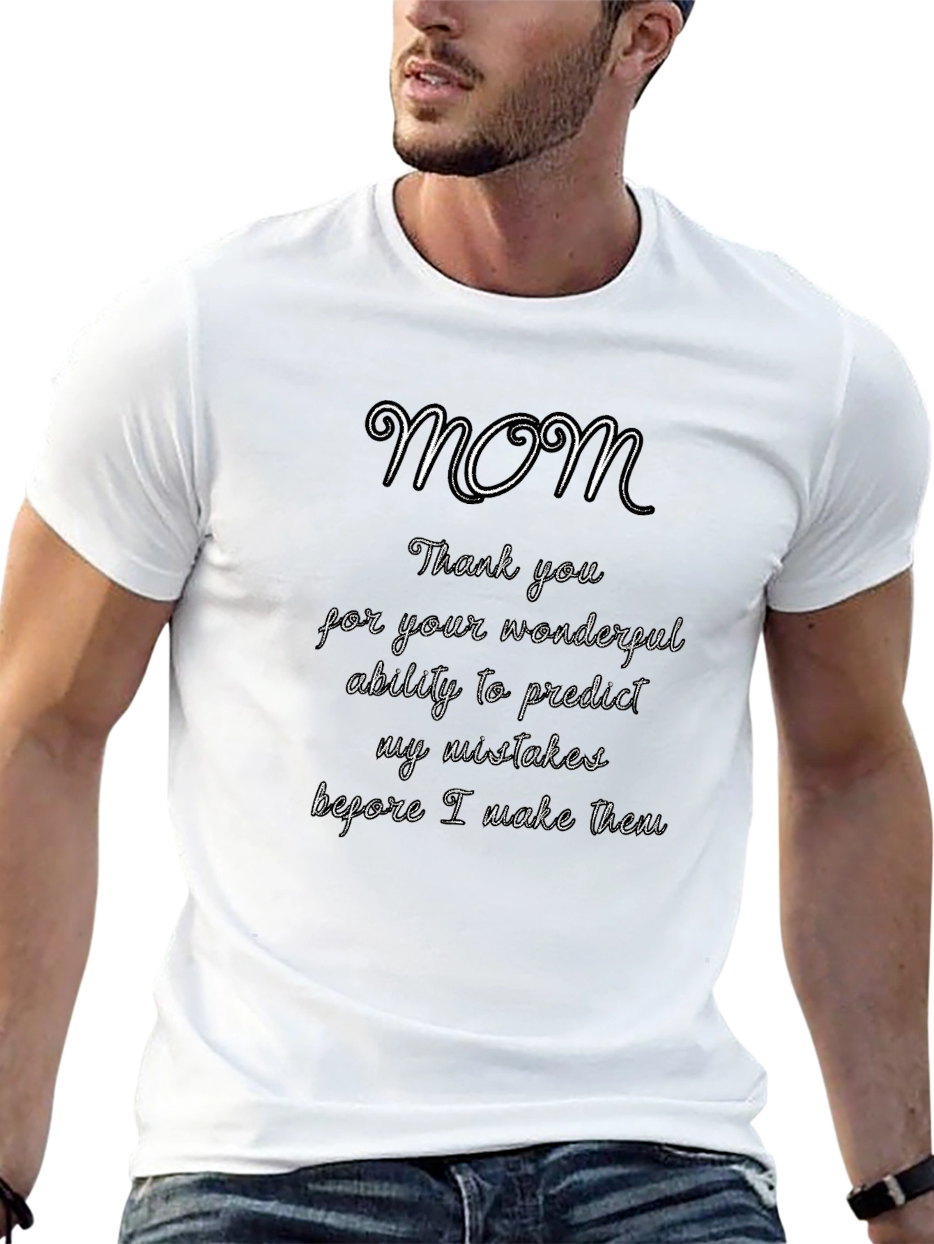Funny Mom T-Shirt - Predicts My Mistakes