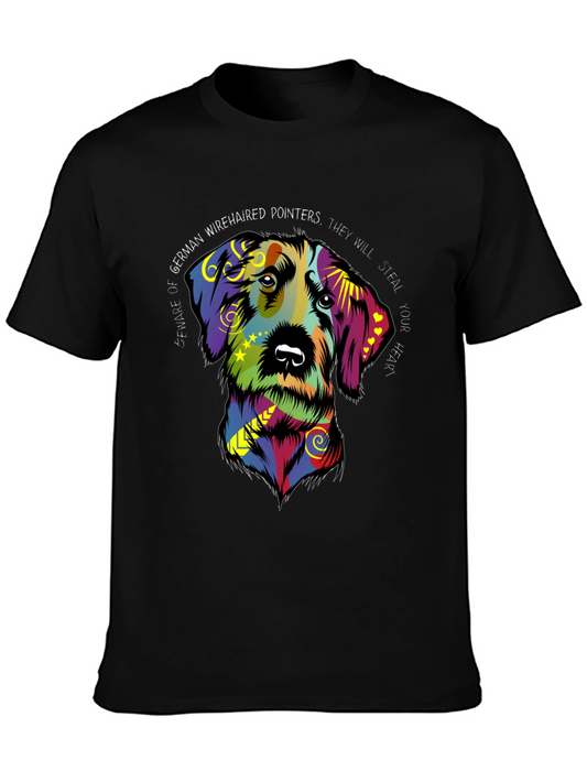 German Wirehaired Pointer Dog Graphic Tee