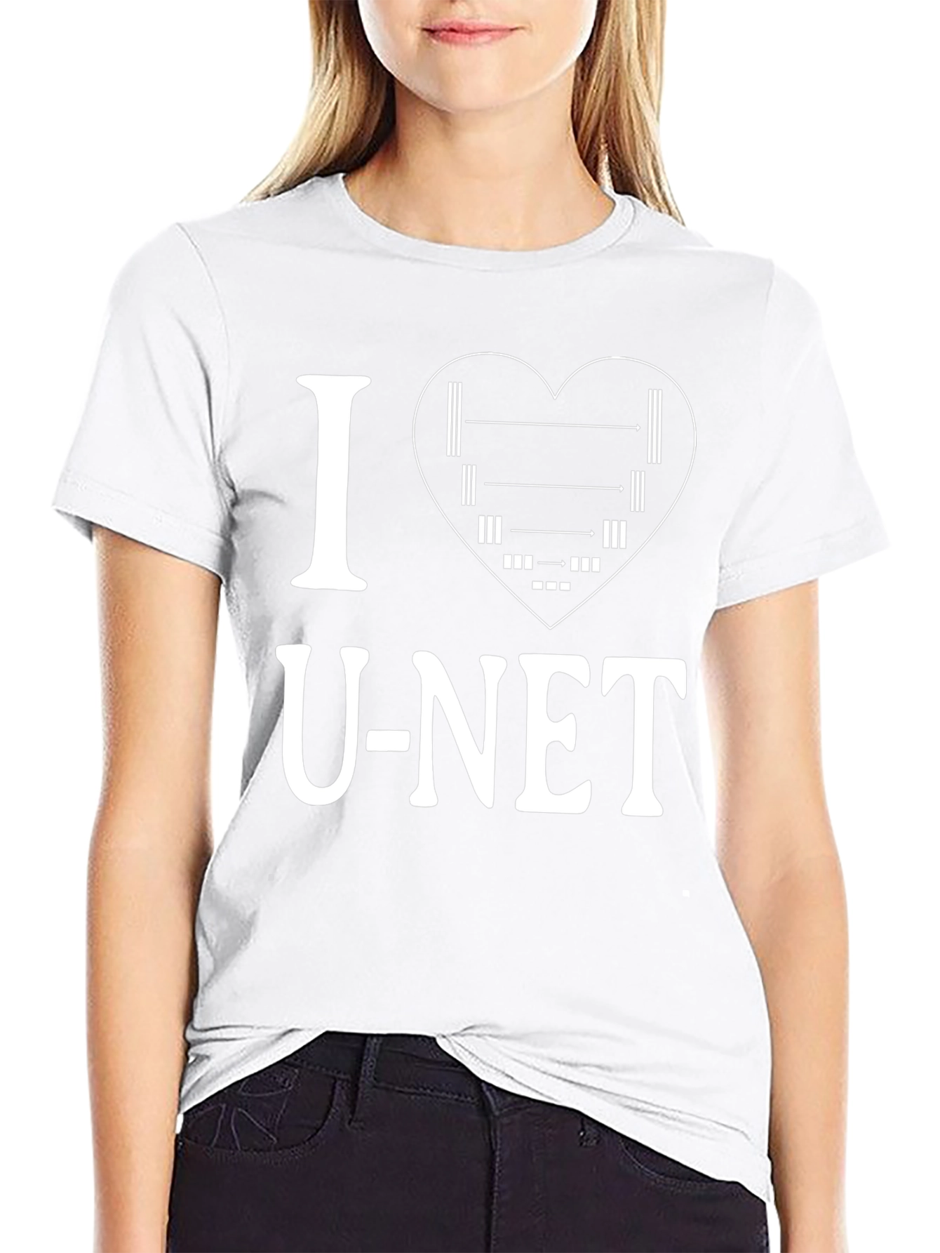 I Heart U-Net Black T-Shirt