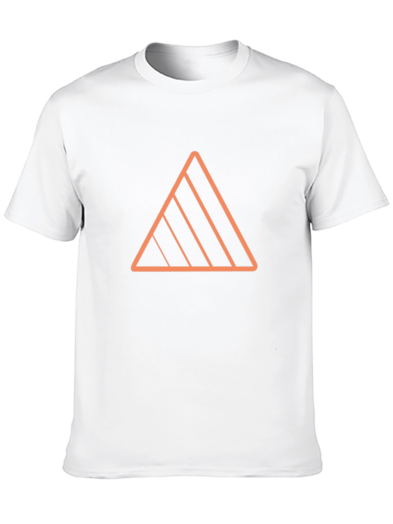 Geometric Triangle Graphic Tee - Modern Casual Style
