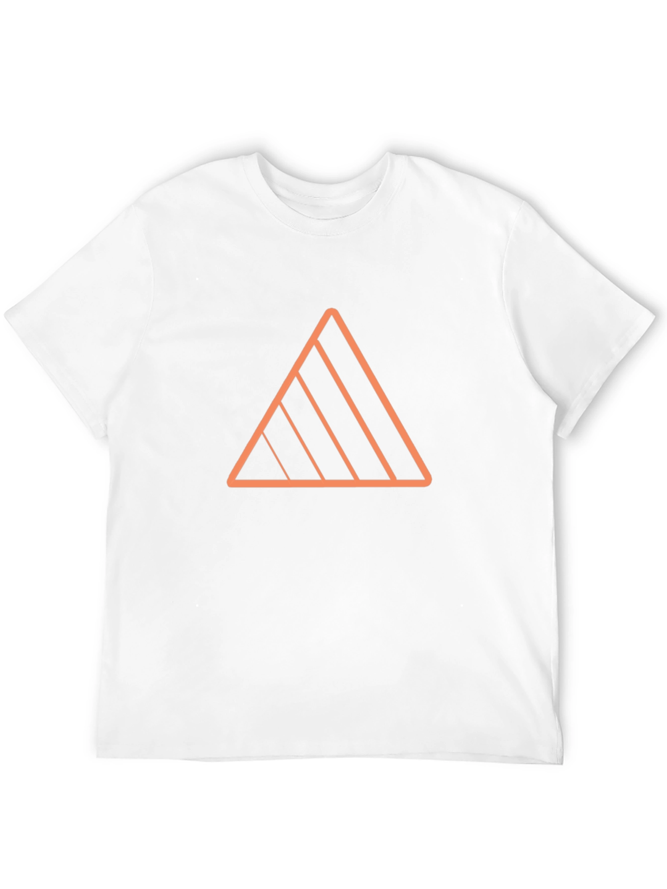 Geometric Triangle Graphic Tee - Modern Casual Style