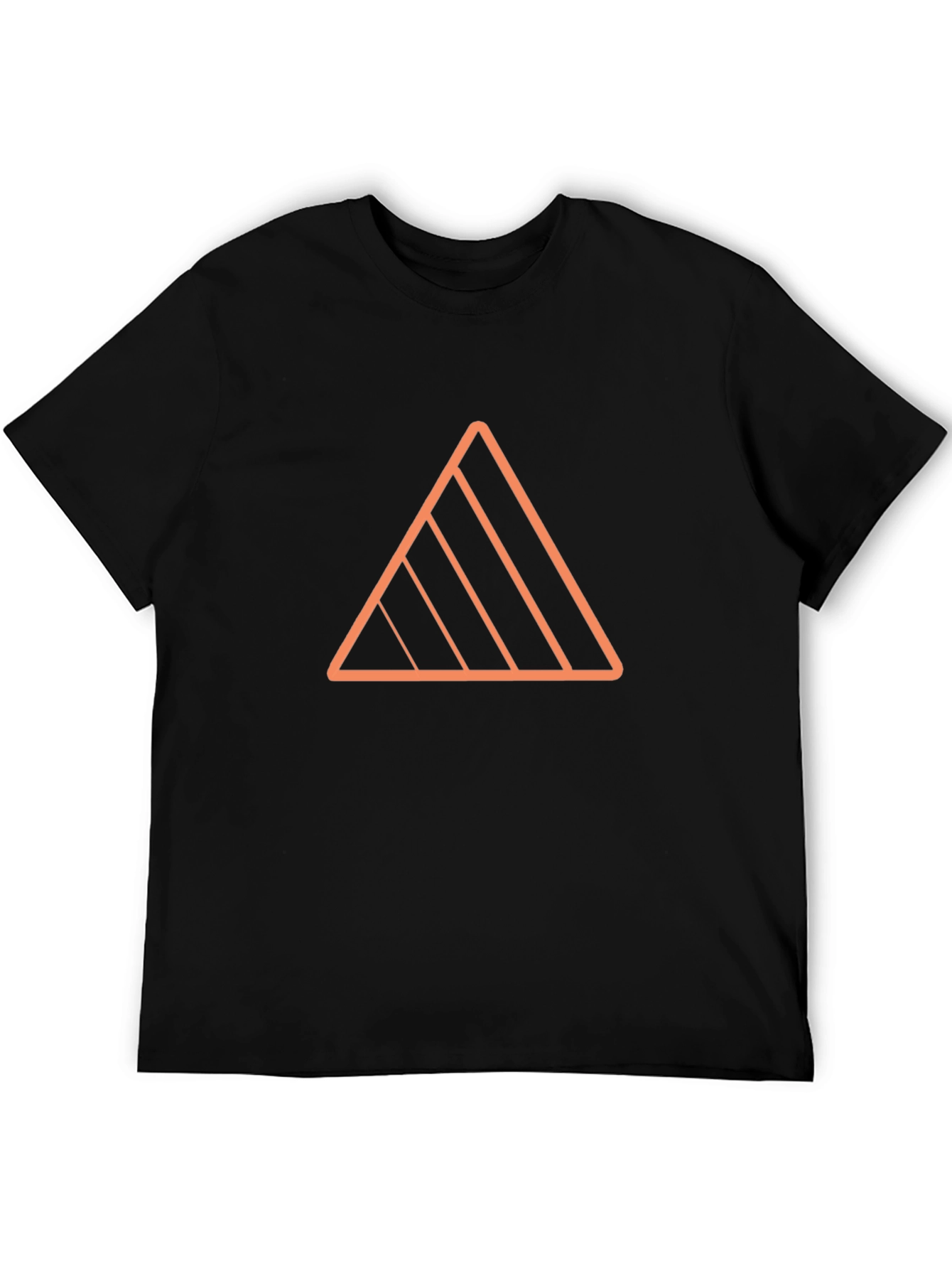 Geometric Triangle Graphic Tee - Modern Casual Style