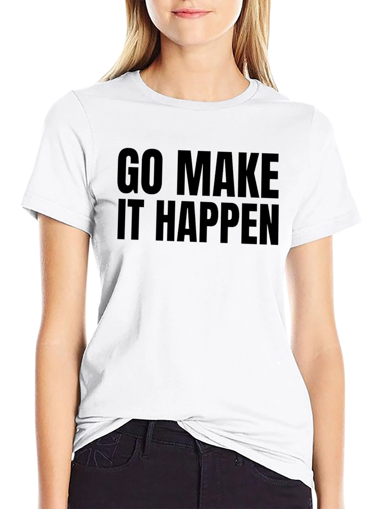 Inspirational Graphic Tee - Go Make It Happen