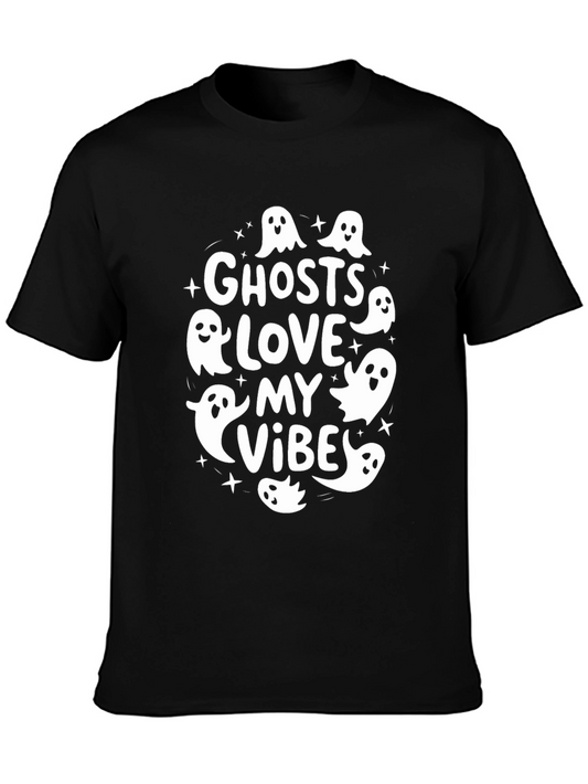Ghosts Love My Vibe T-Shirt - Spooky Season Tee