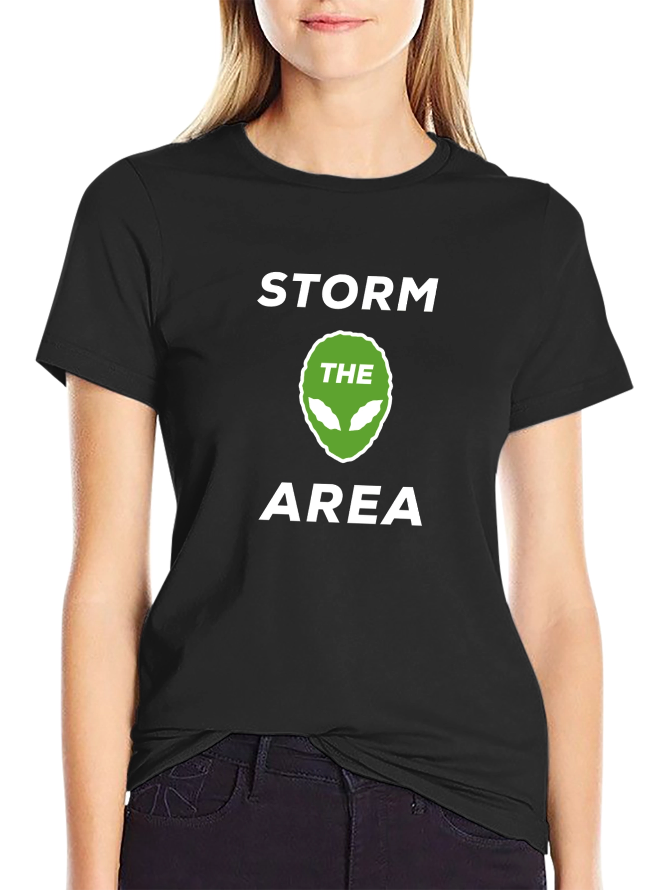 Storm The Area Alien Graphic T-Shirt