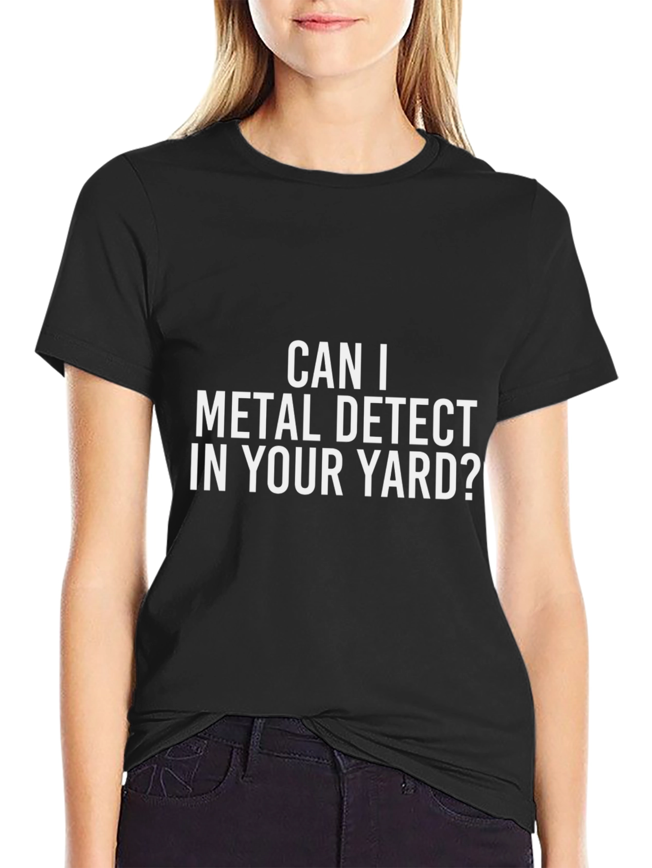 Metal Detecting Humor T-Shirt - Yard Permission
