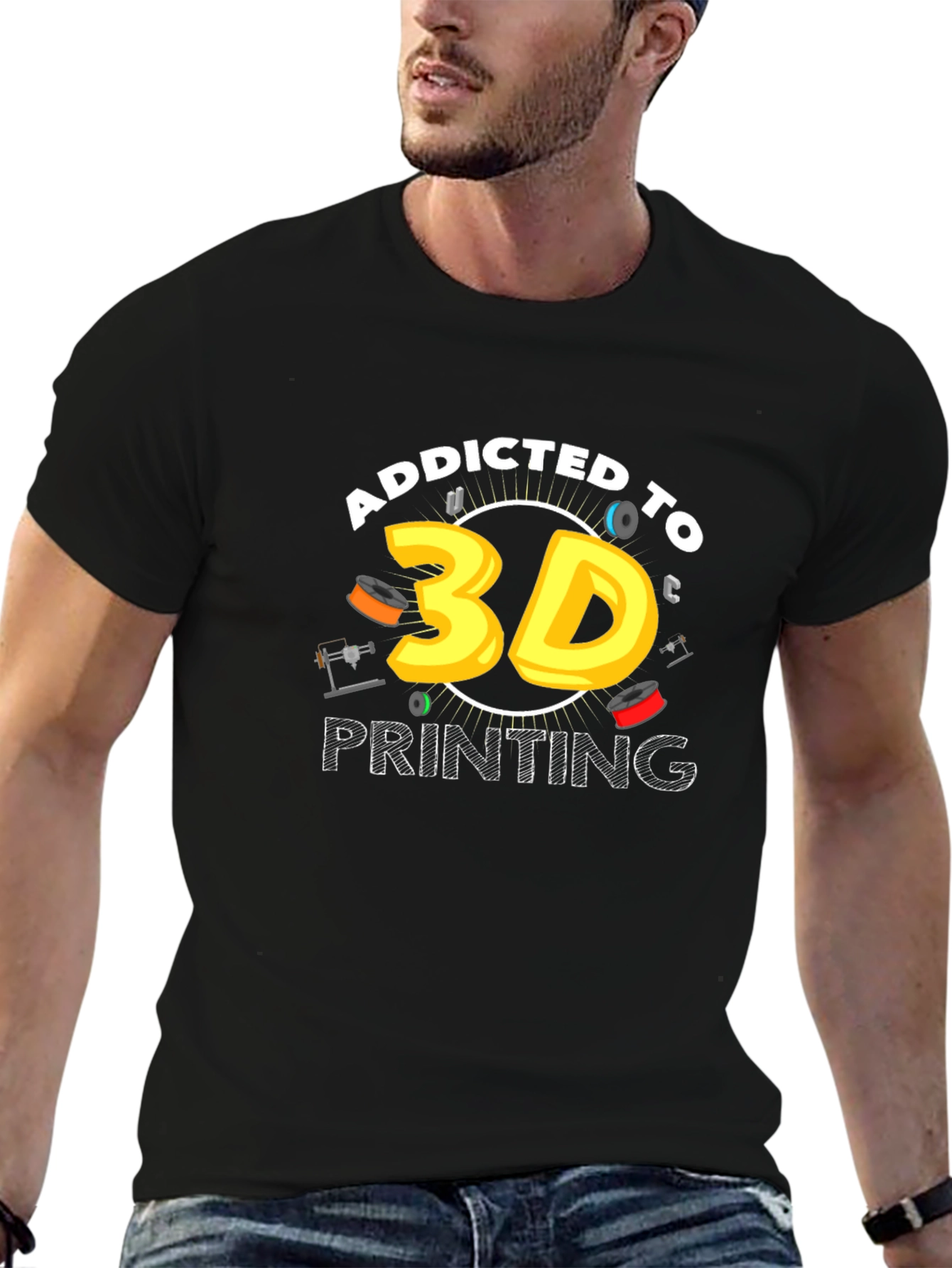 Addicted to 3D Printing T-Shirt