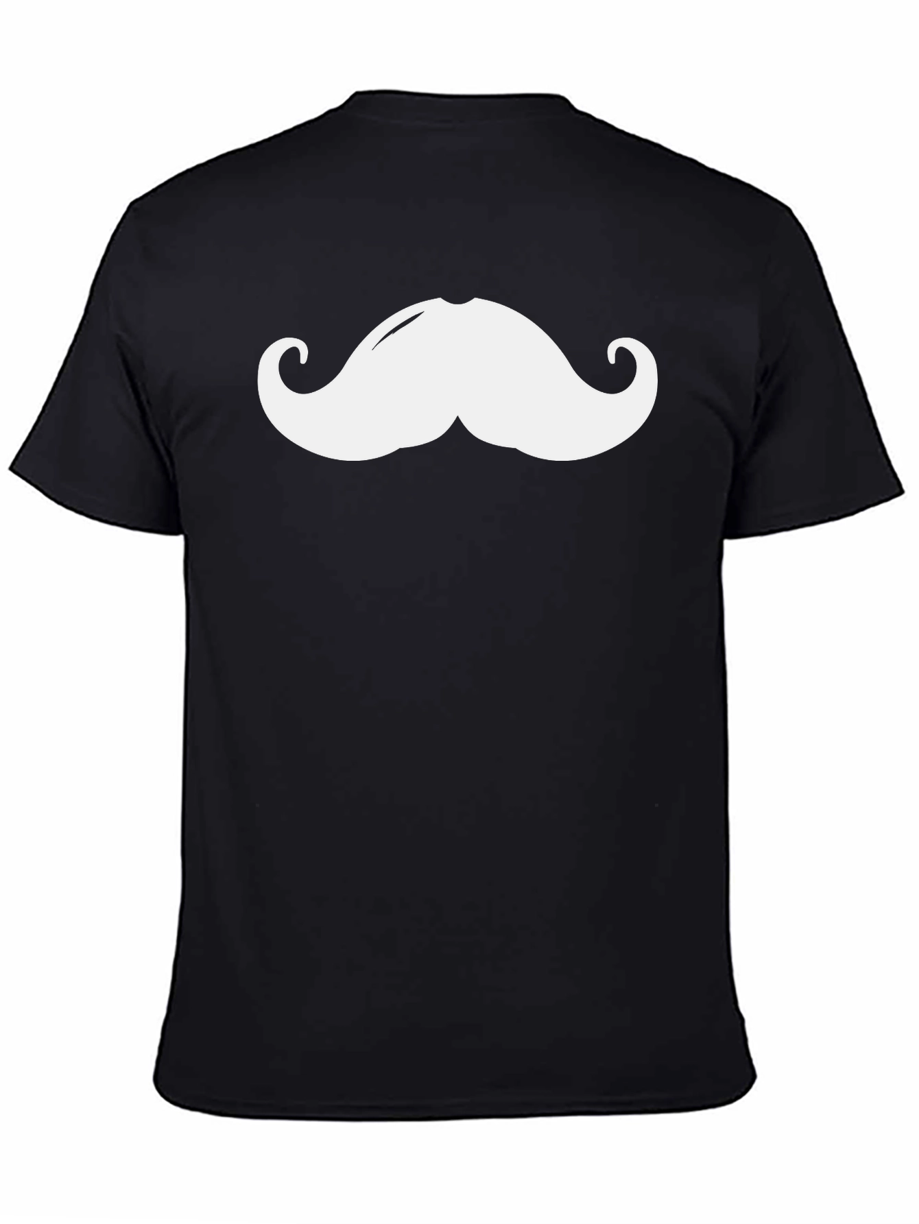 Funny Mustache Graphic T-Shirt