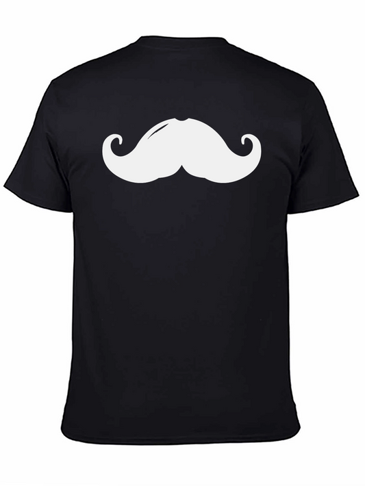 Funny Mustache Graphic T-Shirt