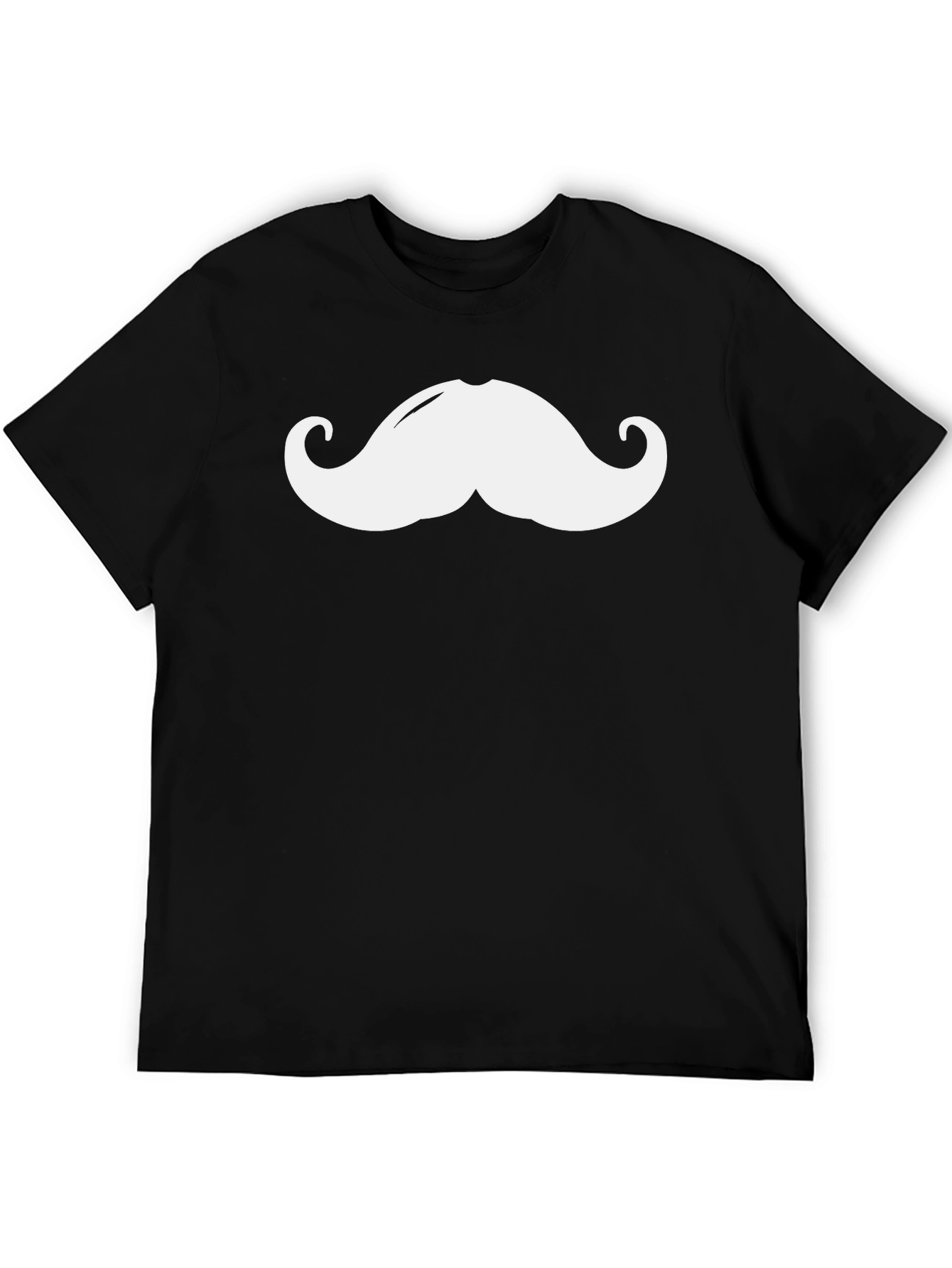 Funny Mustache Graphic T-Shirt