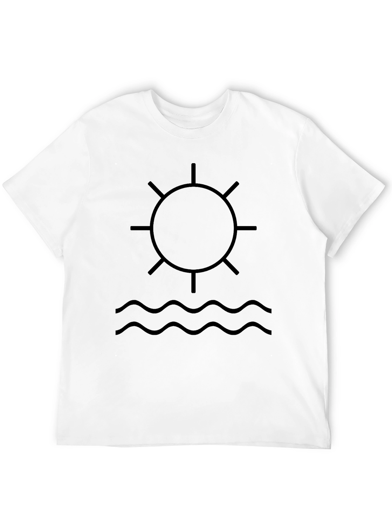 Sun & Waves Graphic Tee - Casual Comfort