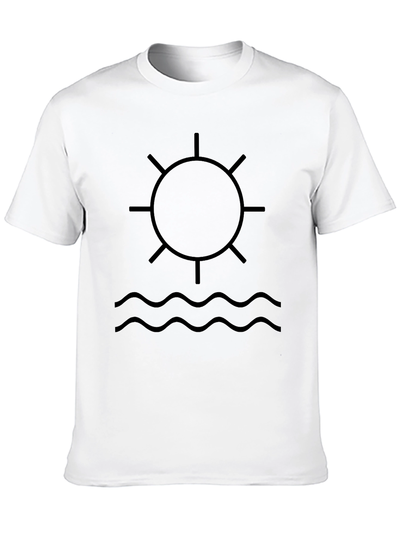 Sun & Waves Graphic Tee - Casual Comfort