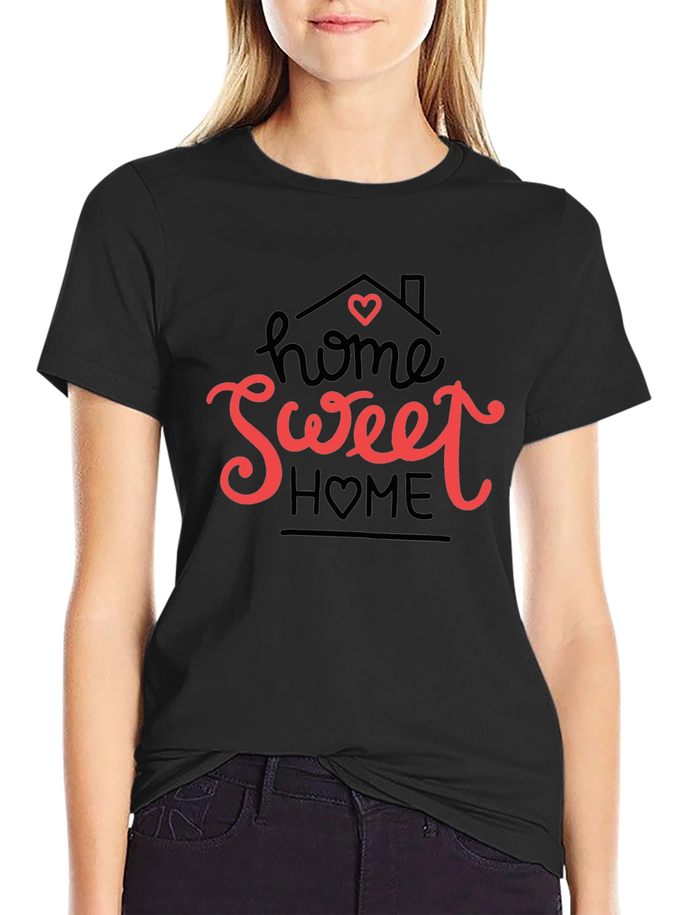 Home Sweet Home Graphic Tee - Black