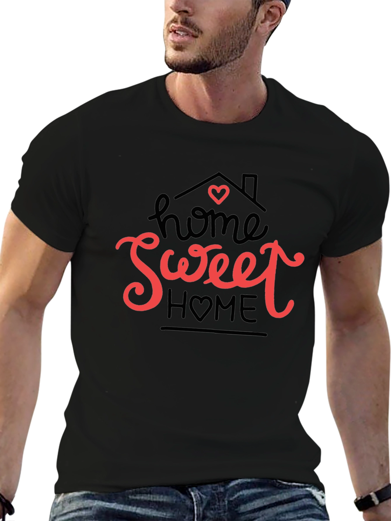 Home Sweet Home Graphic Tee - Black