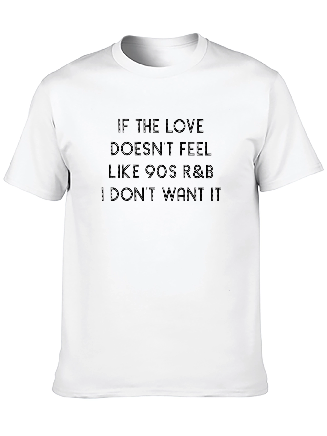 90s R&B Music Lovers Black T-Shirt