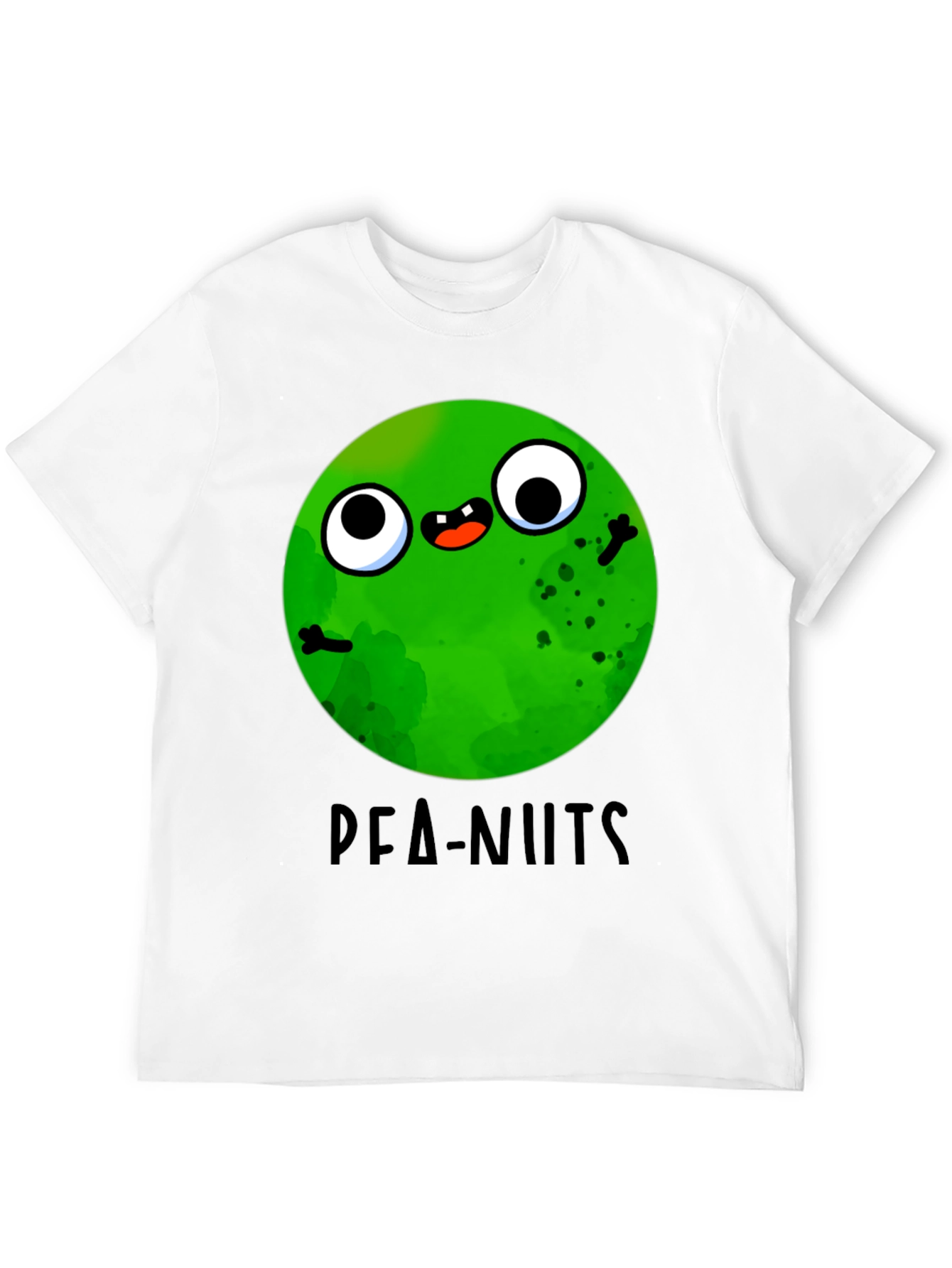 Funny Pea-nuts Graphic T-Shirt - Unisex Black Tee