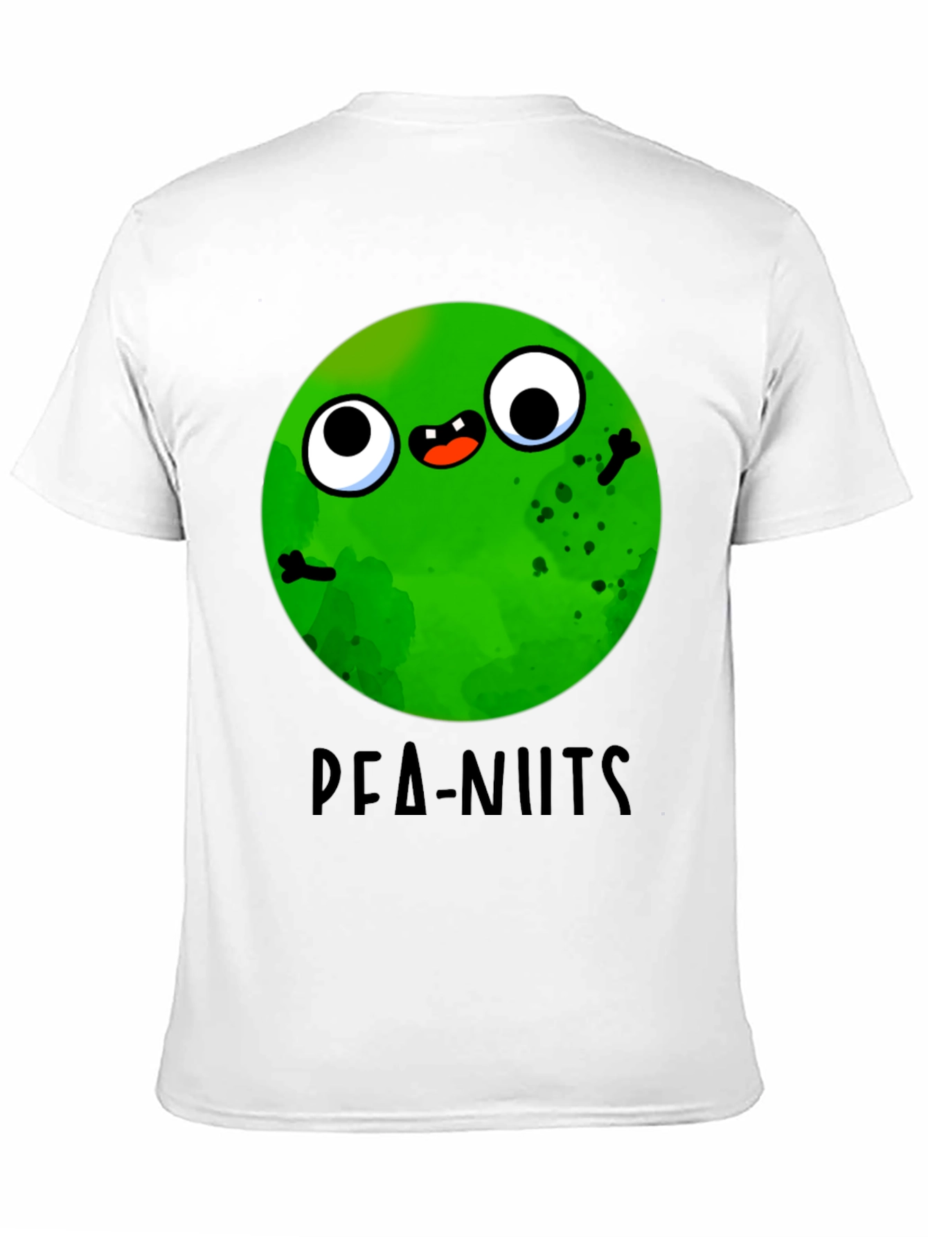 Funny Pea-nuts Graphic T-Shirt - Unisex Black Tee