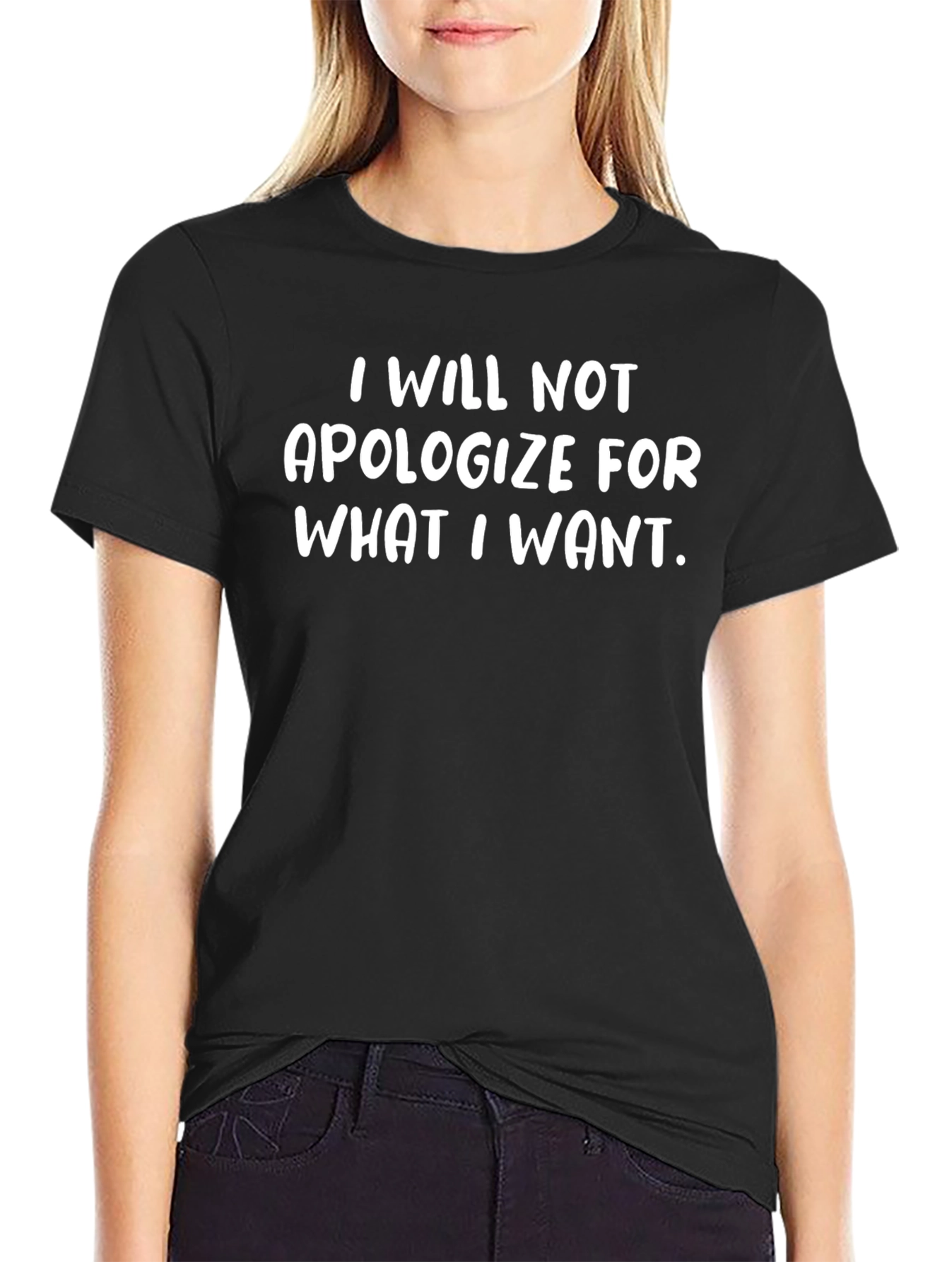 I Will Not Apologize Black T-Shirt