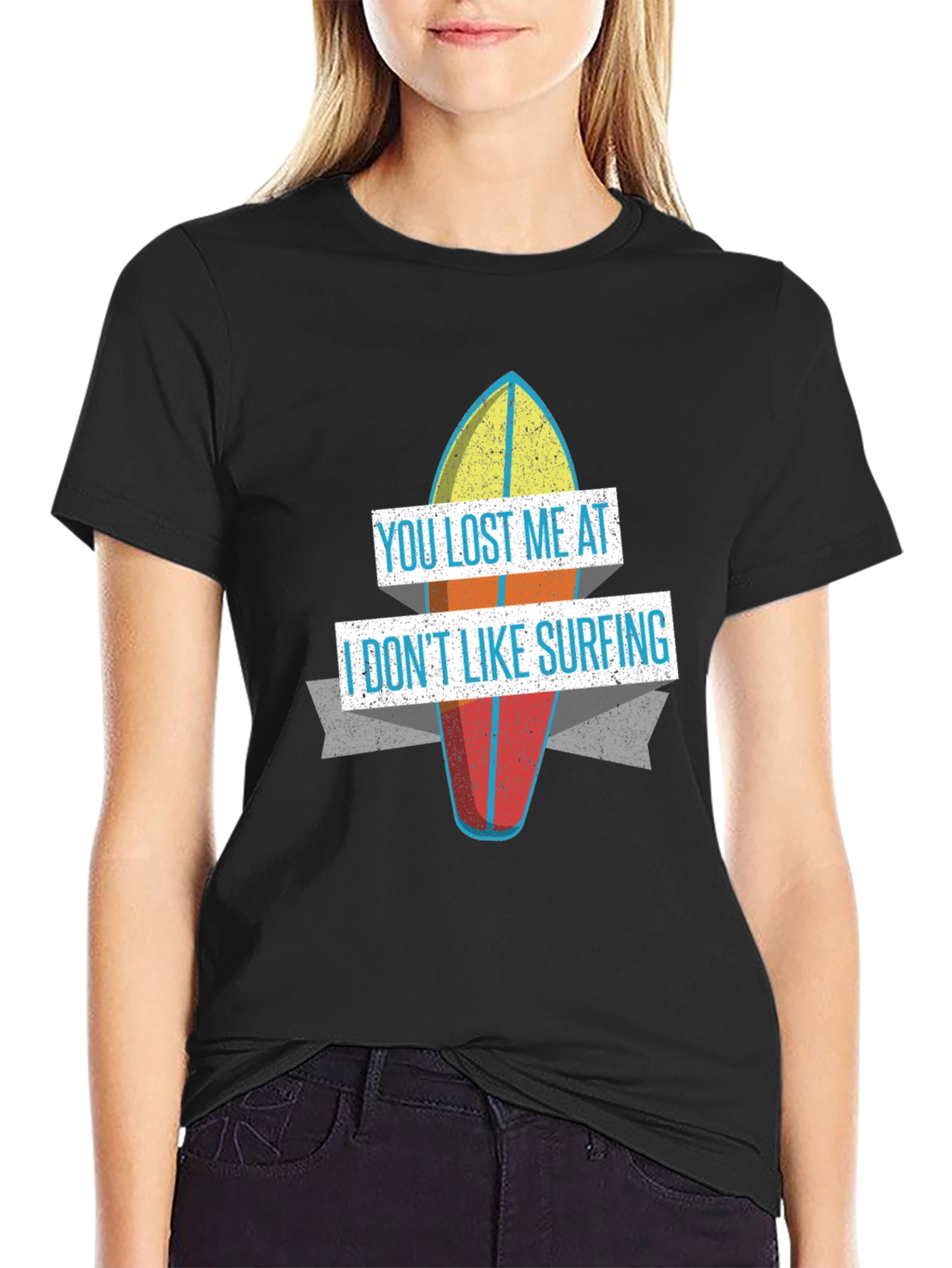 Funny You Lost Me at Surfing Graphic T-Shirt