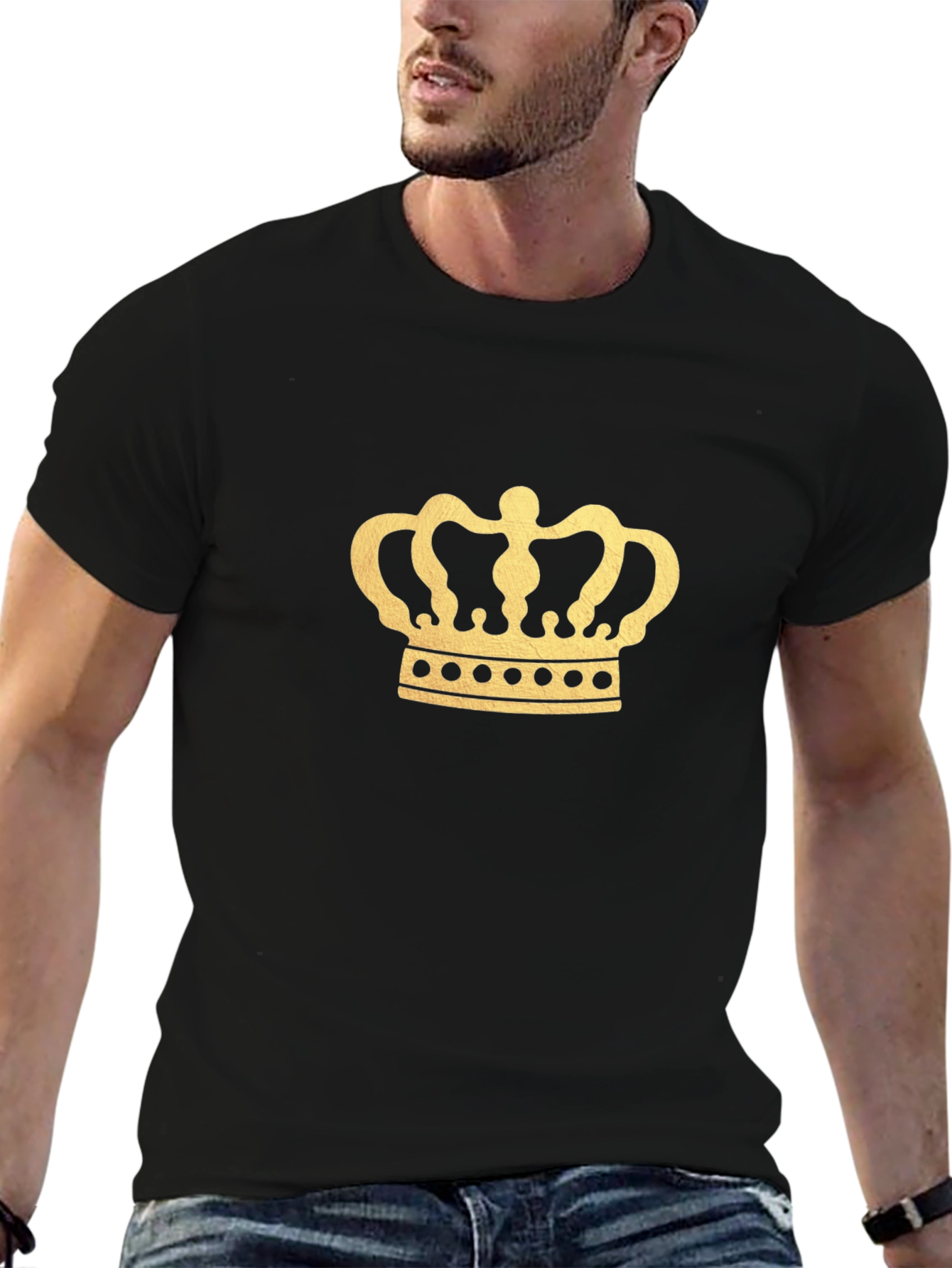 Crown Graphic Tee - Black