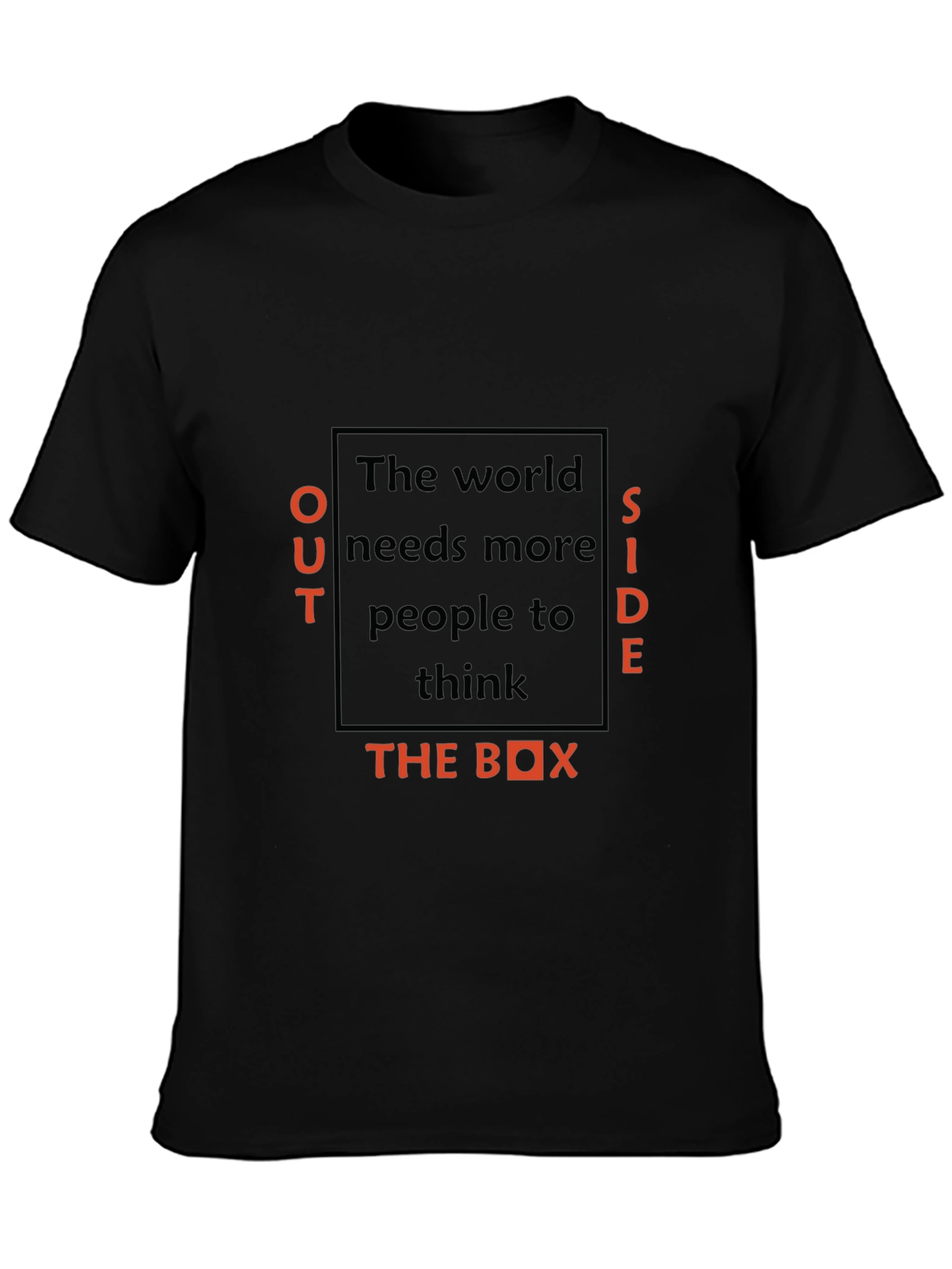 Think Outside the Box Black T-Shirt