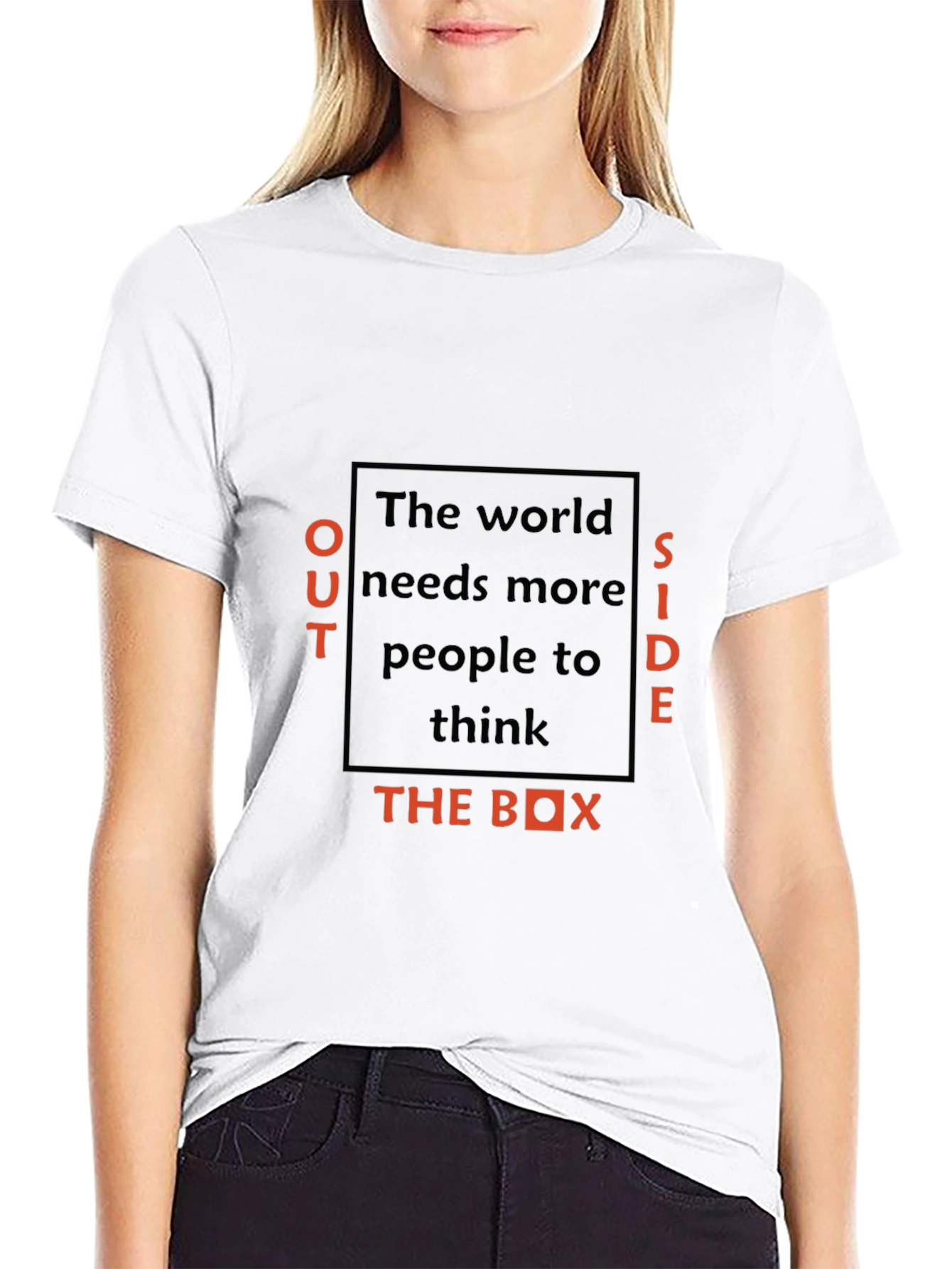 Think Outside the Box Black T-Shirt