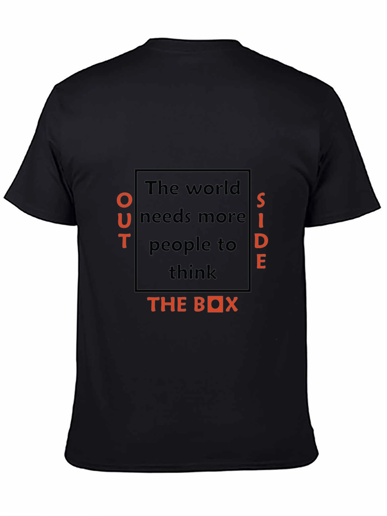 Think Outside the Box Black T-Shirt