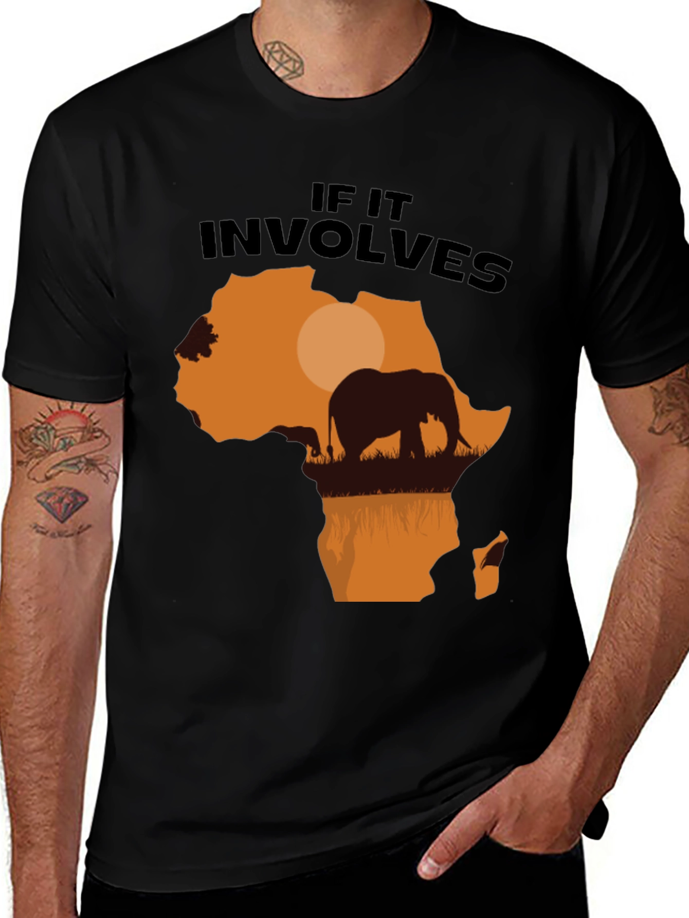 Africa Elephant Graphic T-Shirt - Nature Lover Tee