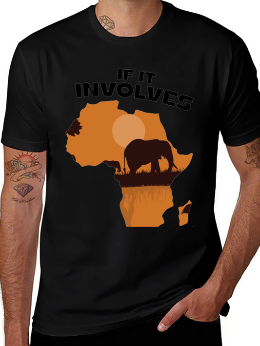 Africa Elephant Graphic T-Shirt - Nature Lover Tee