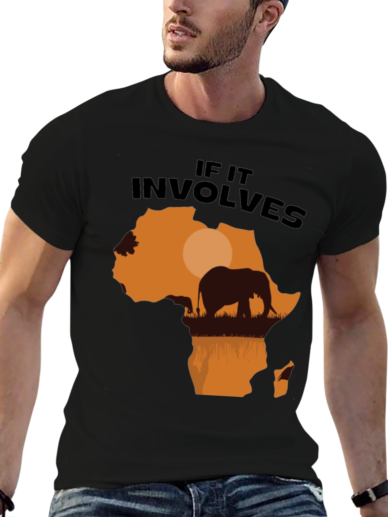 Africa Elephant Graphic T-Shirt - Nature Lover Tee