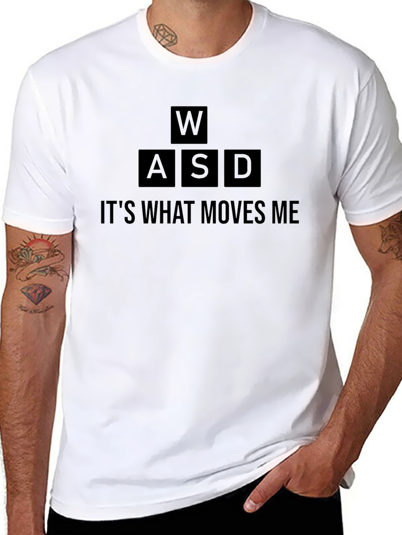 Gaming WASD T-Shirt - Its What Moves Me